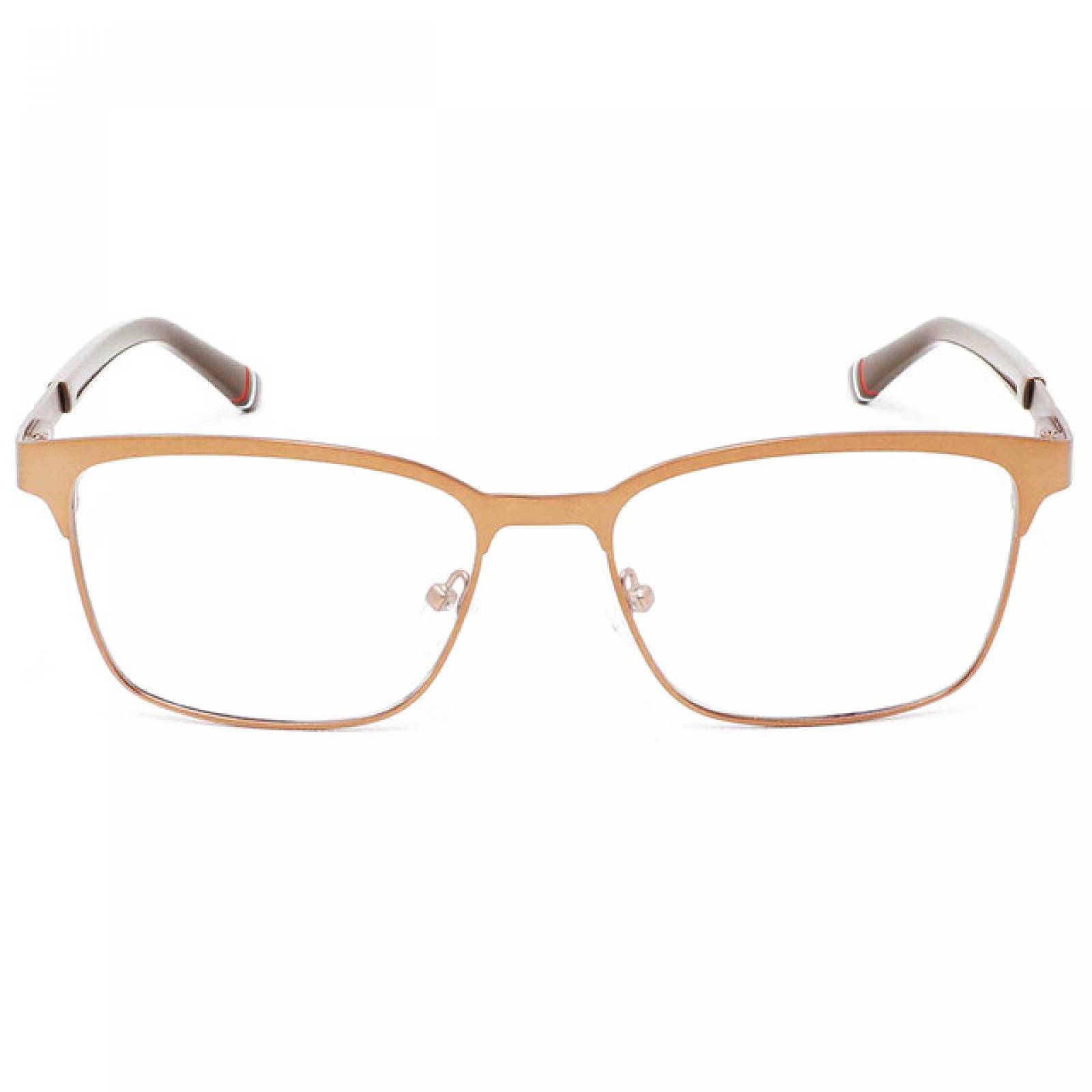 Lentes Oftalmicos Fila Hombre Armazon Cuadrado Metal Dorado