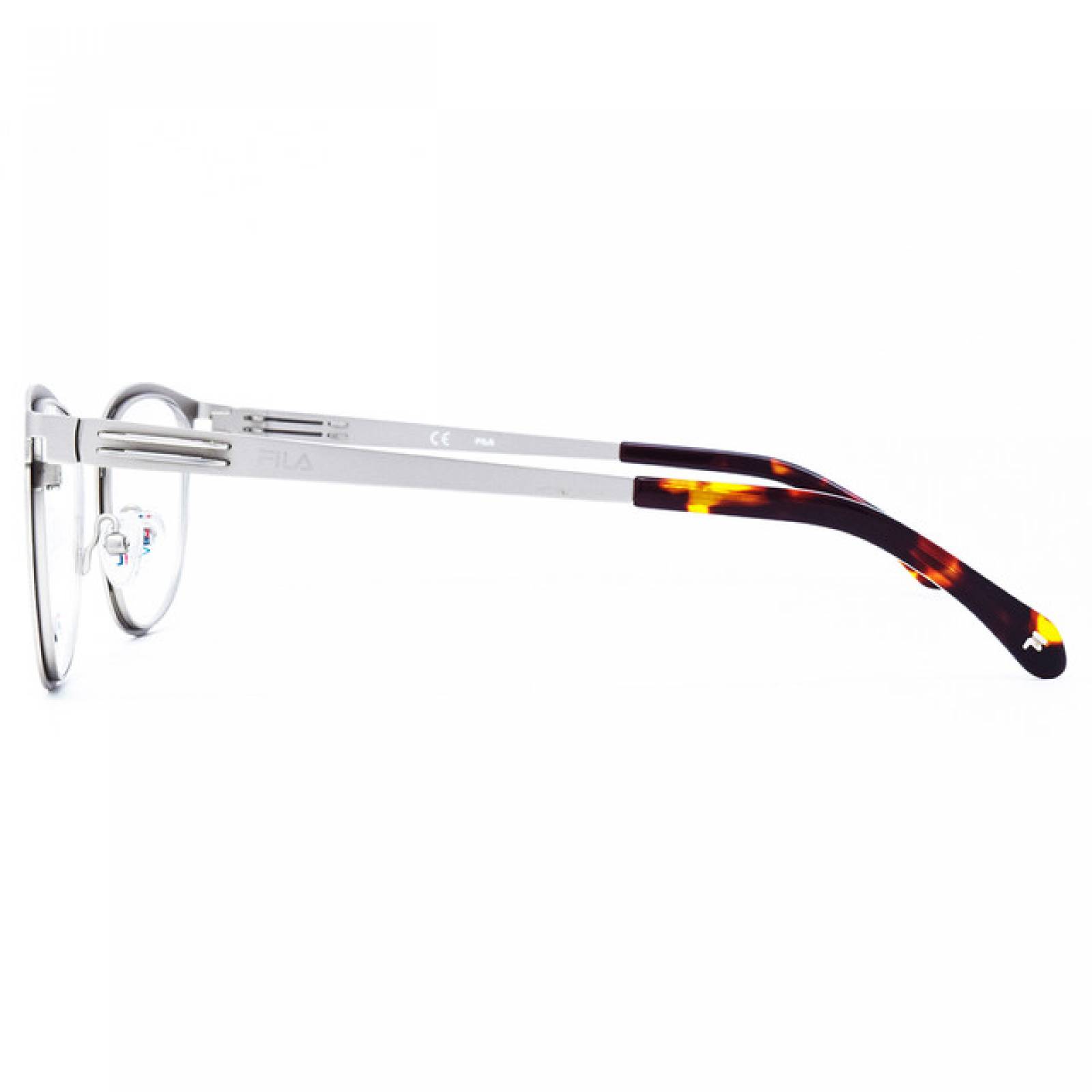 Lentes Oftalmicos Fila Hombre Armazon Redondo Metal Plata