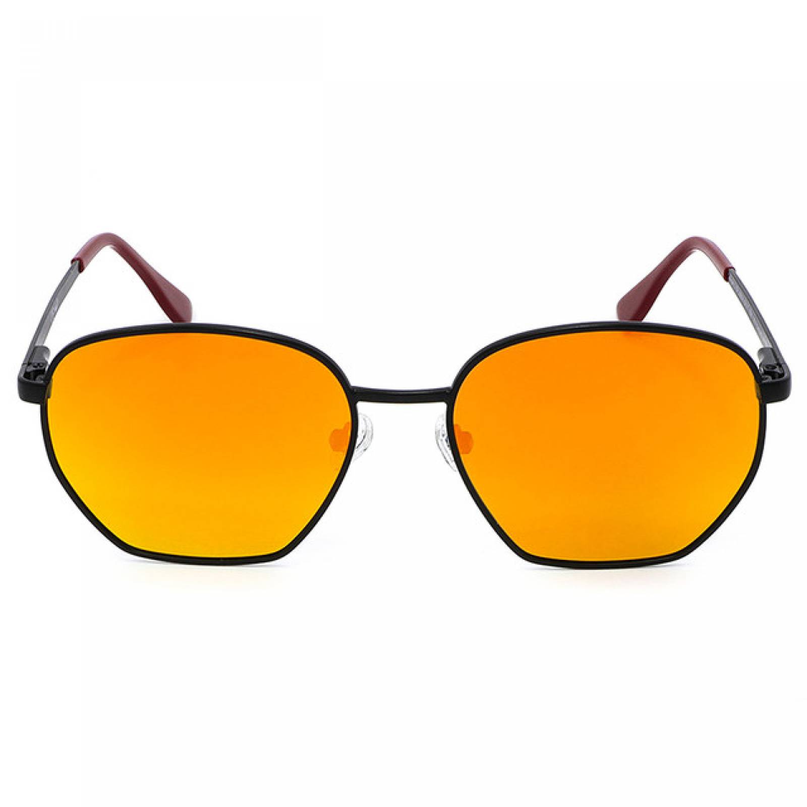 Lentes Sol Fila Hombre Armazon Piloto Metal Negro Micas Cafe