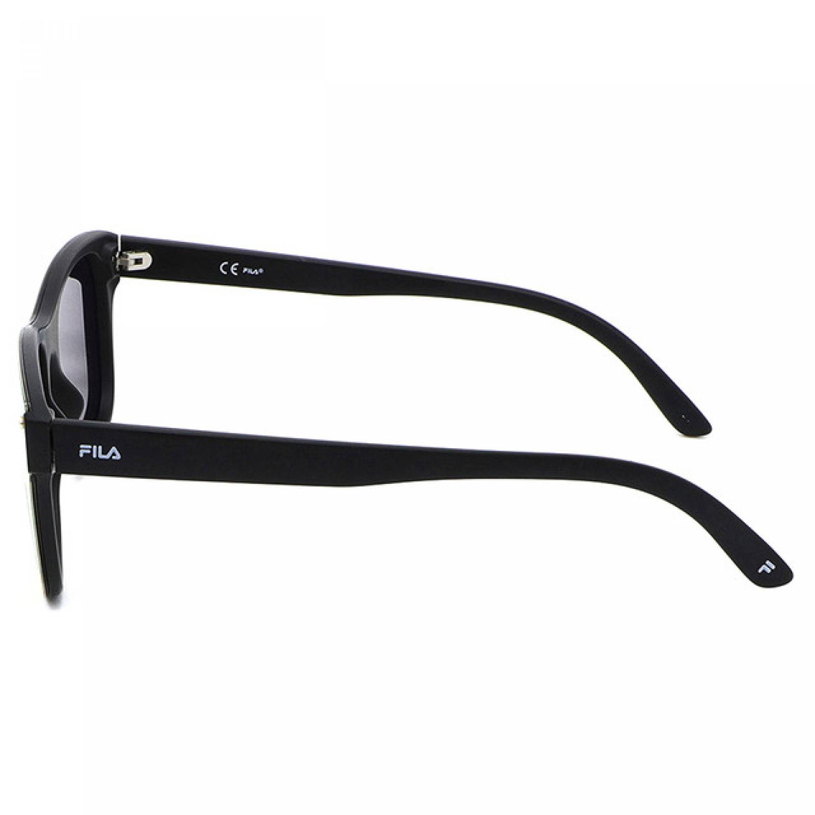 Lentes Sol Fila Hombre Cuadrado TR90 Negro Polarizado Casual