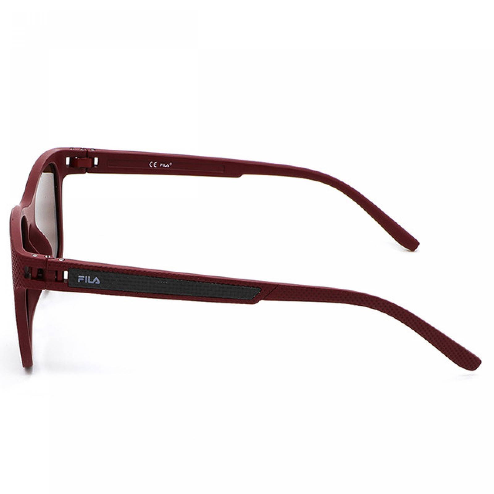 Lentes Sol Fila Hombre Cuadrado TR90 Vino Polarizados Casual