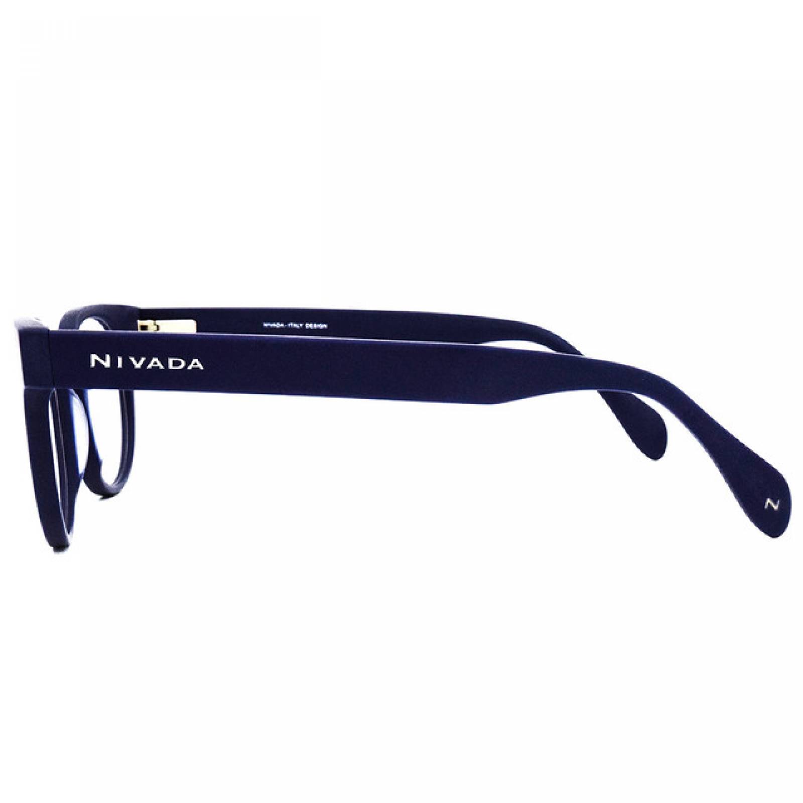 Lentes Oftalmicos Nivada Hombre Armazon Cuadrado Azul Marino