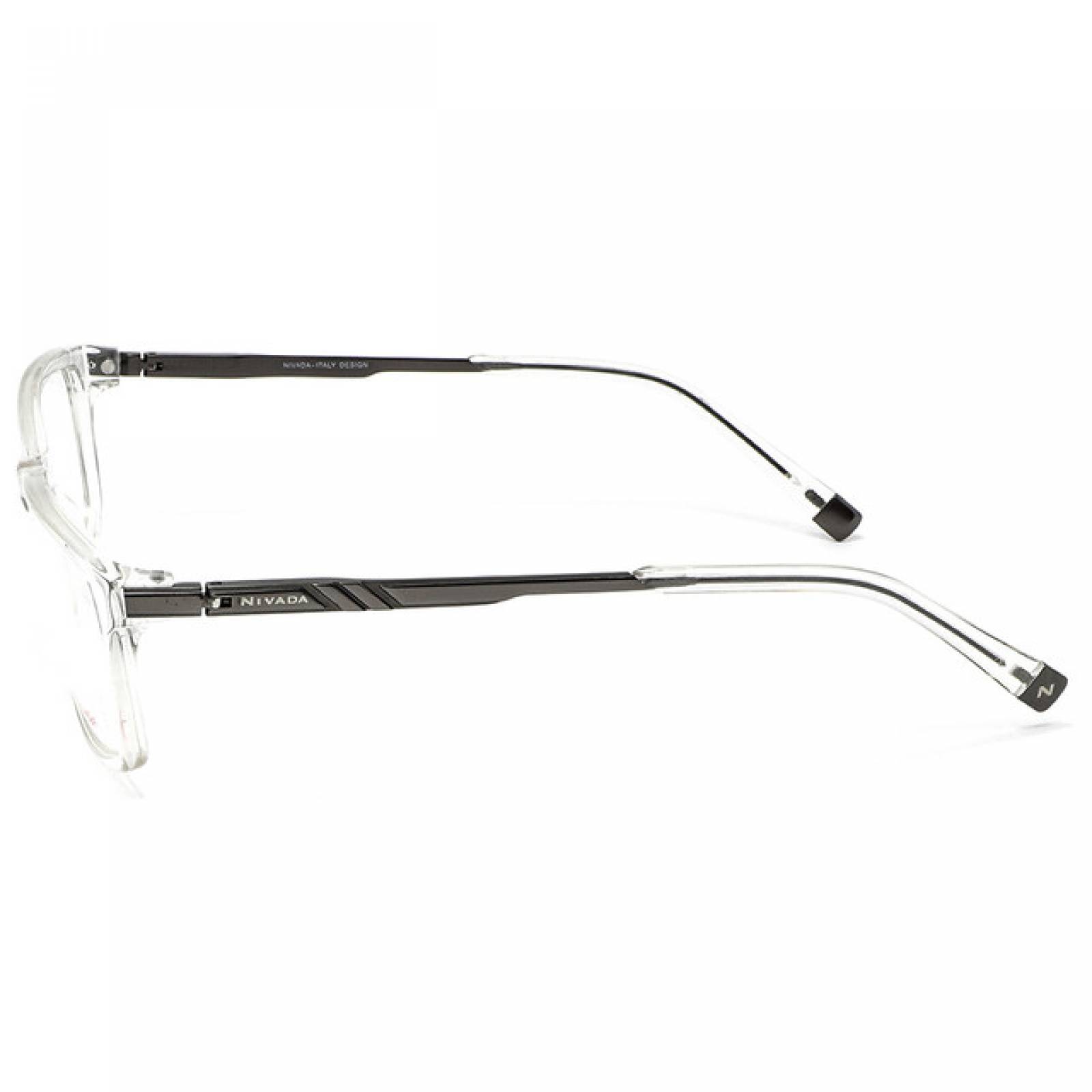 Lentes Oftalmicos Nivada Hombre Armazon Acetato Transparente