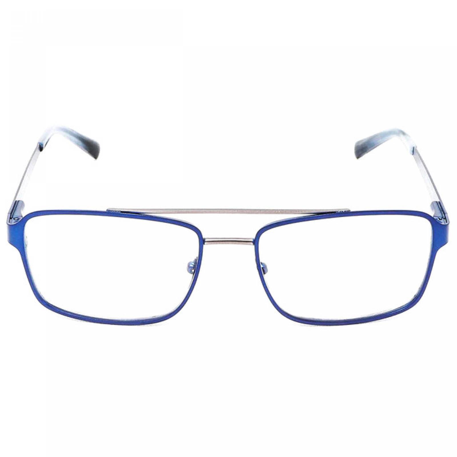 Lentes Oftalmicos Nivada Hombre Armazon Metal Azul Juvenil