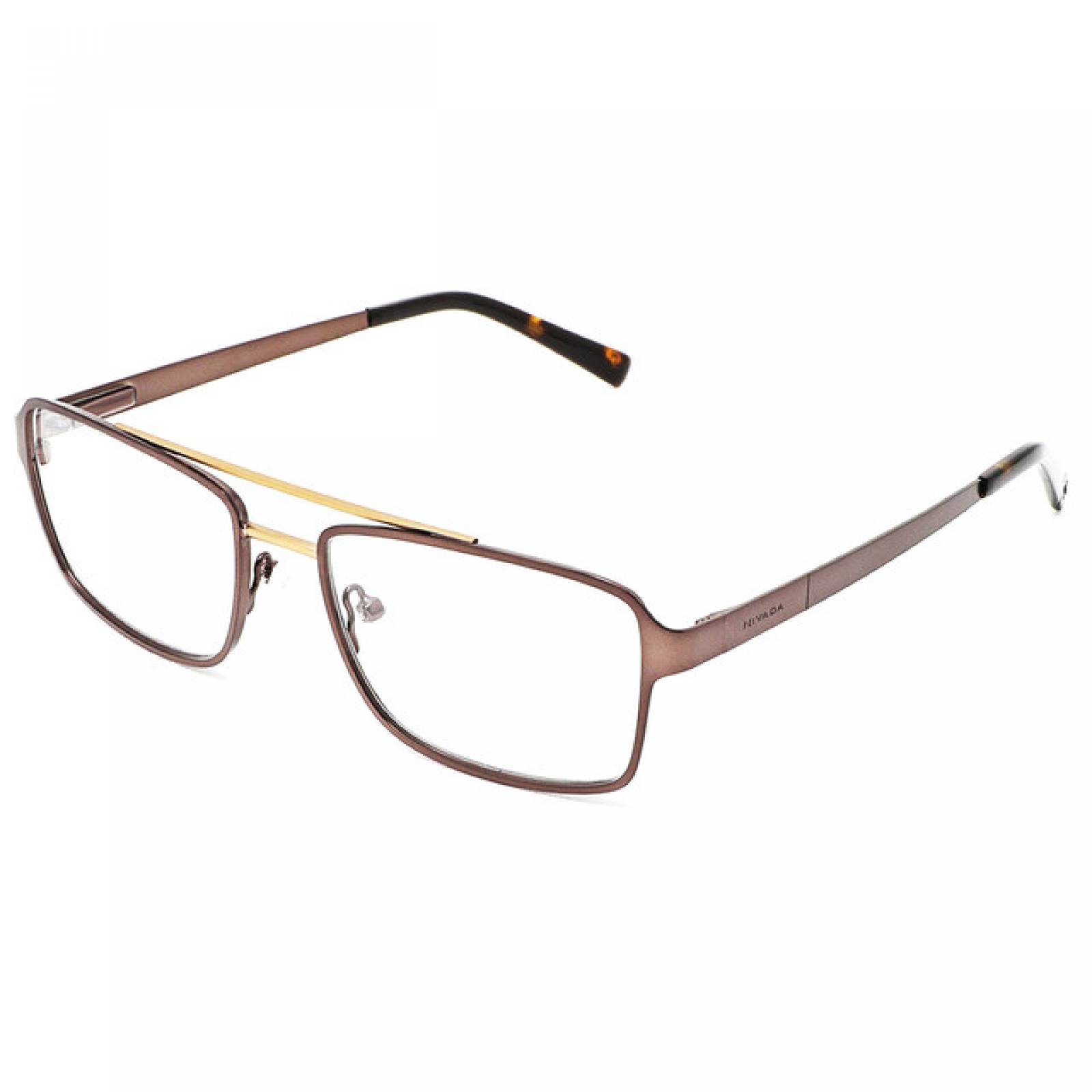 Lentes Oftalmicos Nivada Hombre Armazon Metal Cafe Juvenil