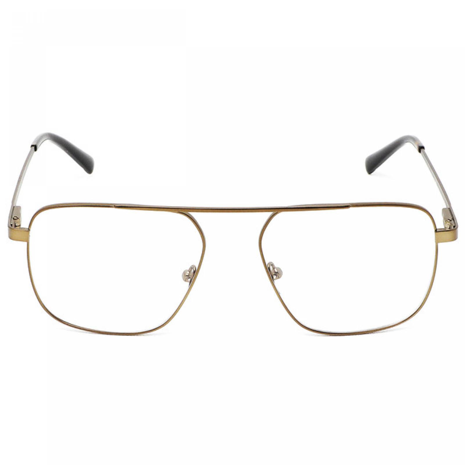 Lentes Oftalmicos Nivada Hombre Armazon Piloto Metal Dorado