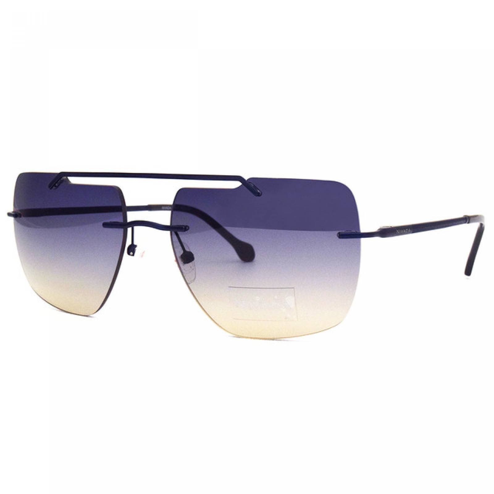 Lentes Sol Nivada Hombre Armazon Metal Azul Marino Juvenil