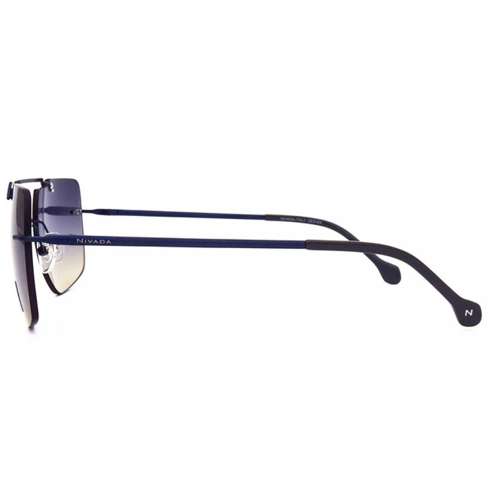 Lentes Sol Nivada Hombre Armazon Metal Azul Marino Juvenil