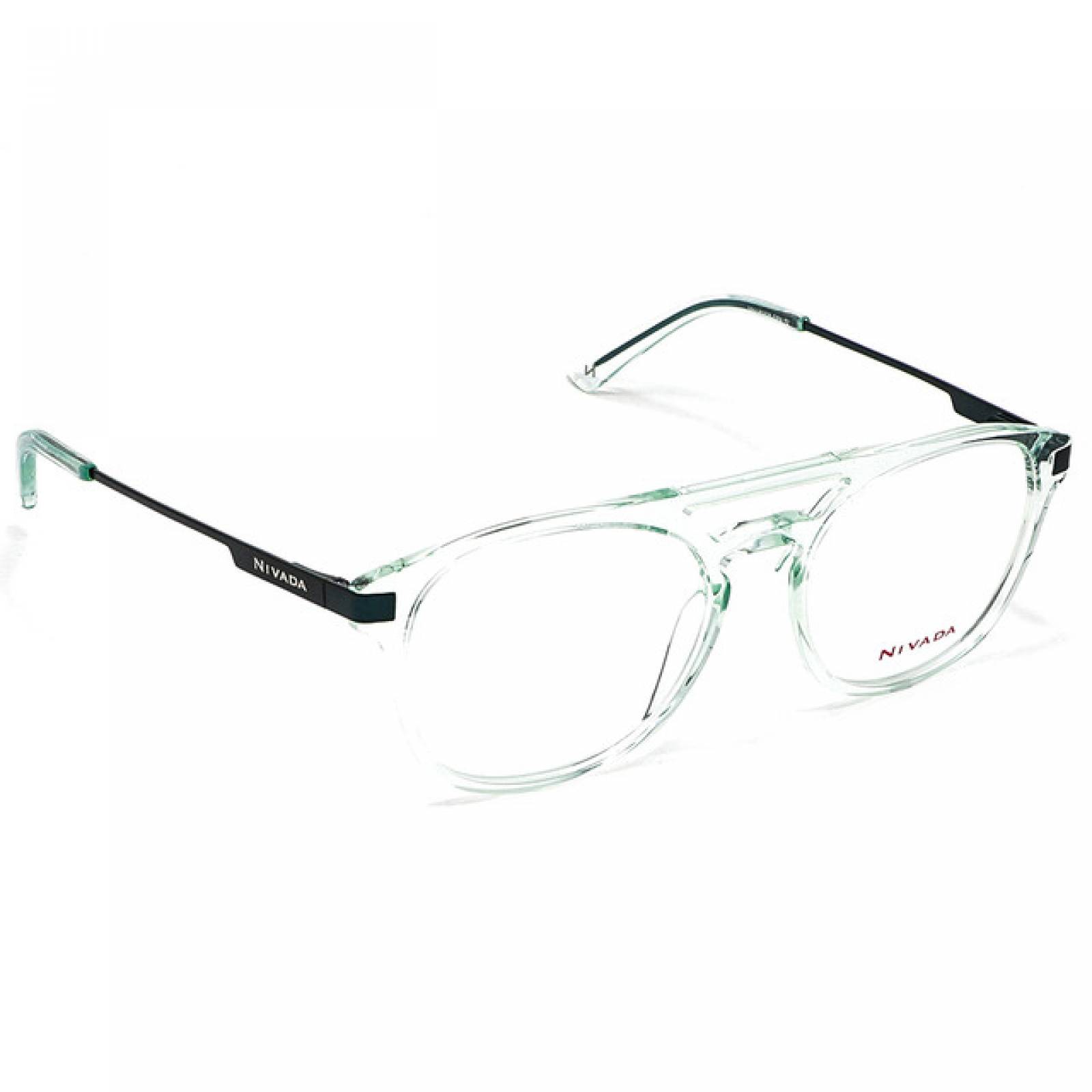 Lentes Oftalmicos Nivada Hombre Armazon Transparente Verde