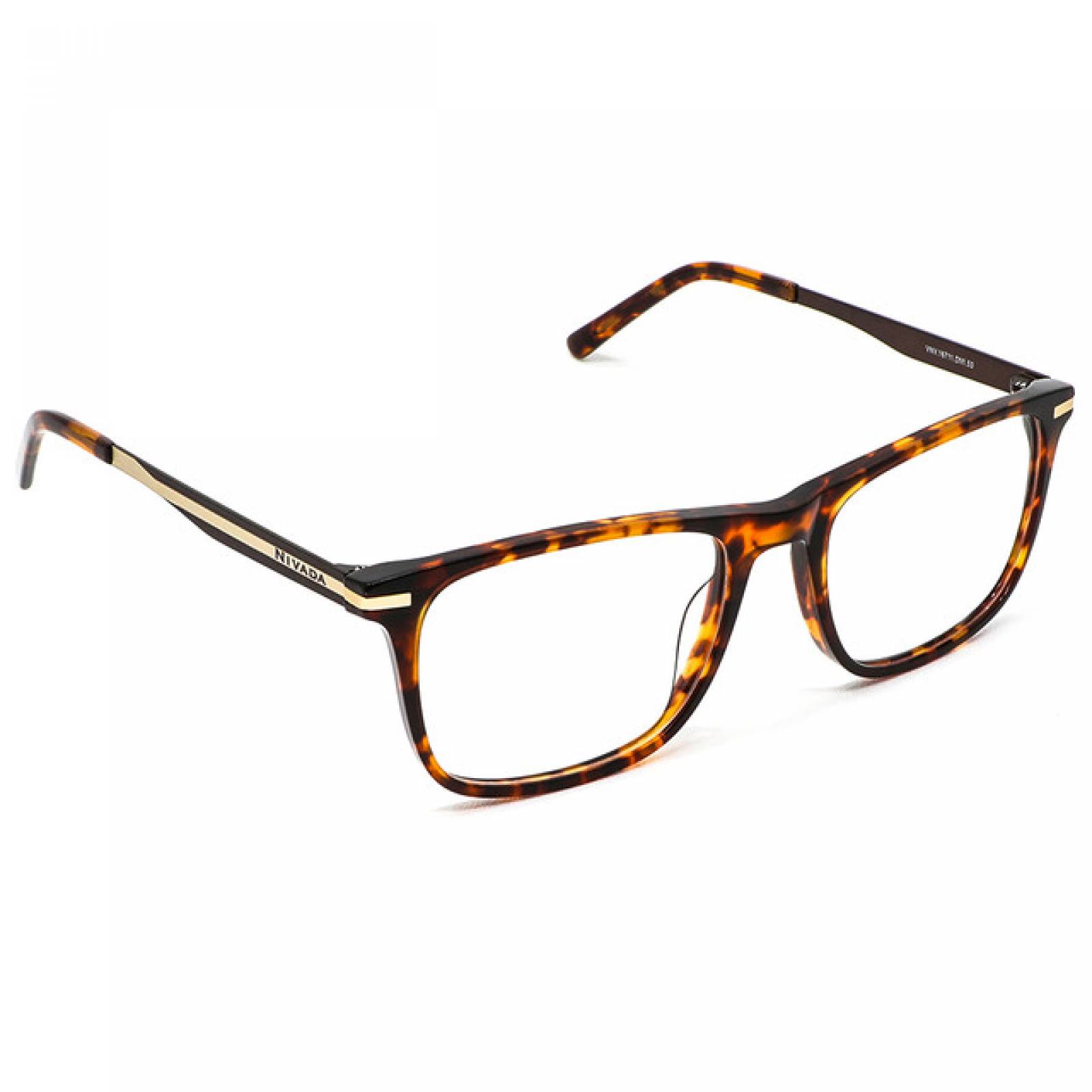 Lentes Oftalmicos Nivada Hombre Armazon Havana Rectangular