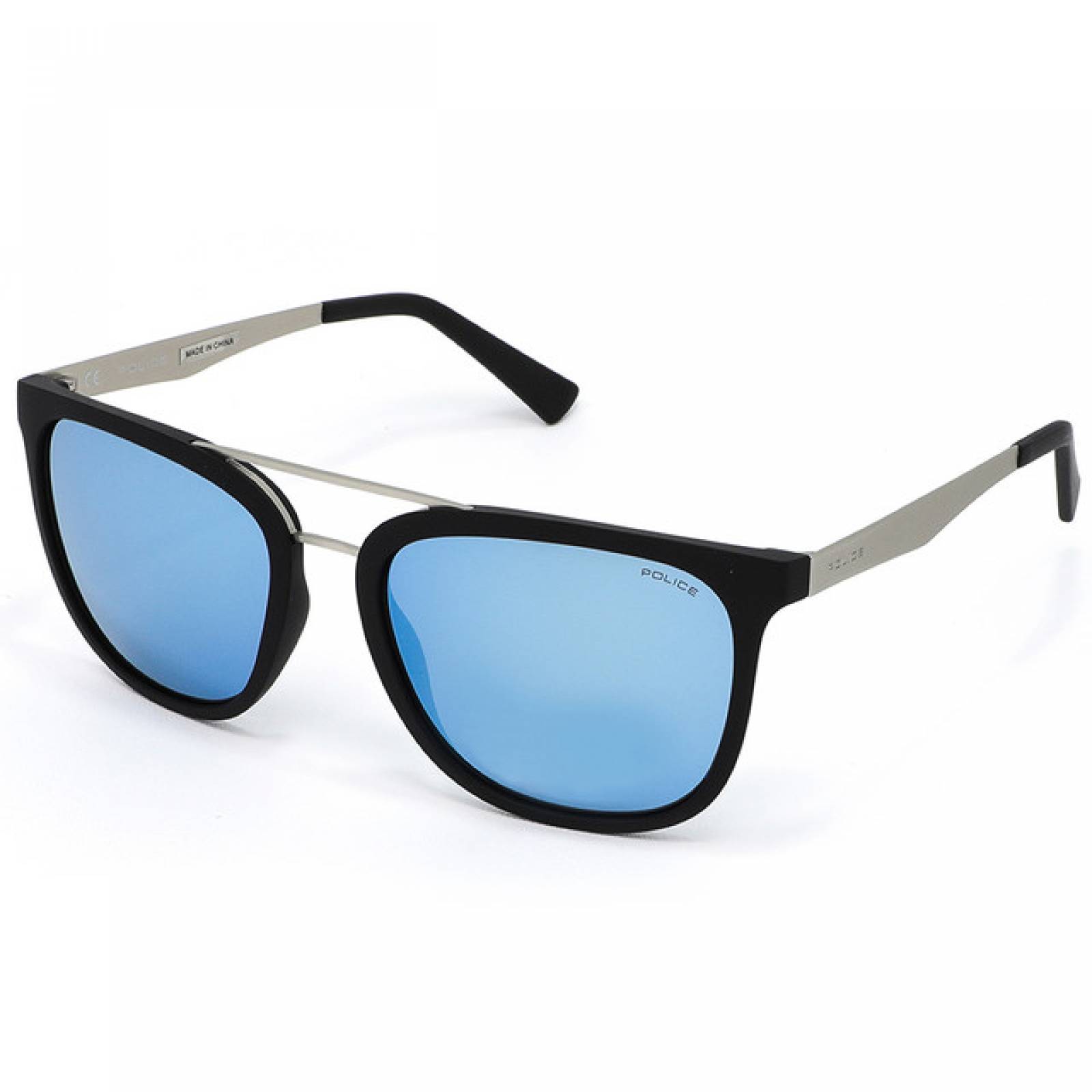 Lentes Sol Police Hombre Armazon Pantos Negro Doble Puente