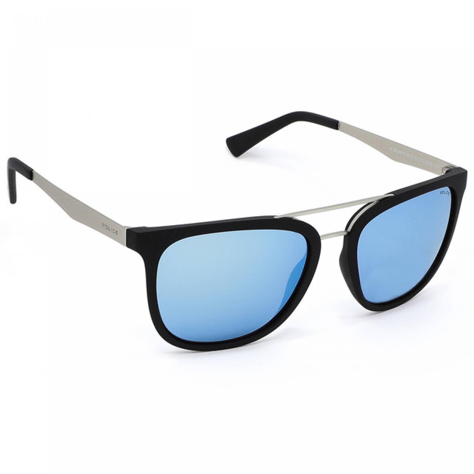 Lentes Sol Police Hombre Armazon Pantos Negro Doble Puente