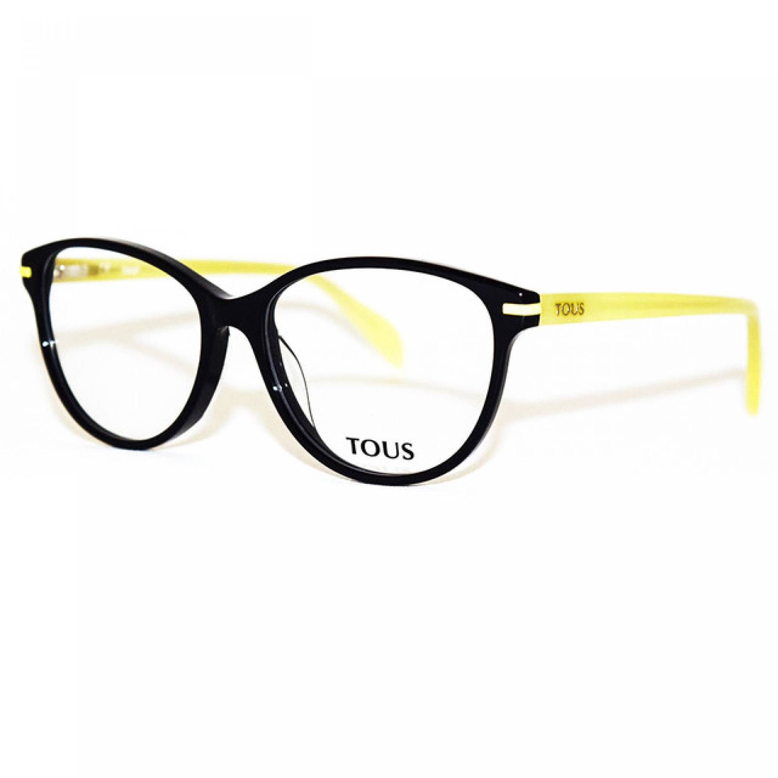 Lentes Oftalmicos Tous Dama Armazon Cat-eye Negro Amarillo