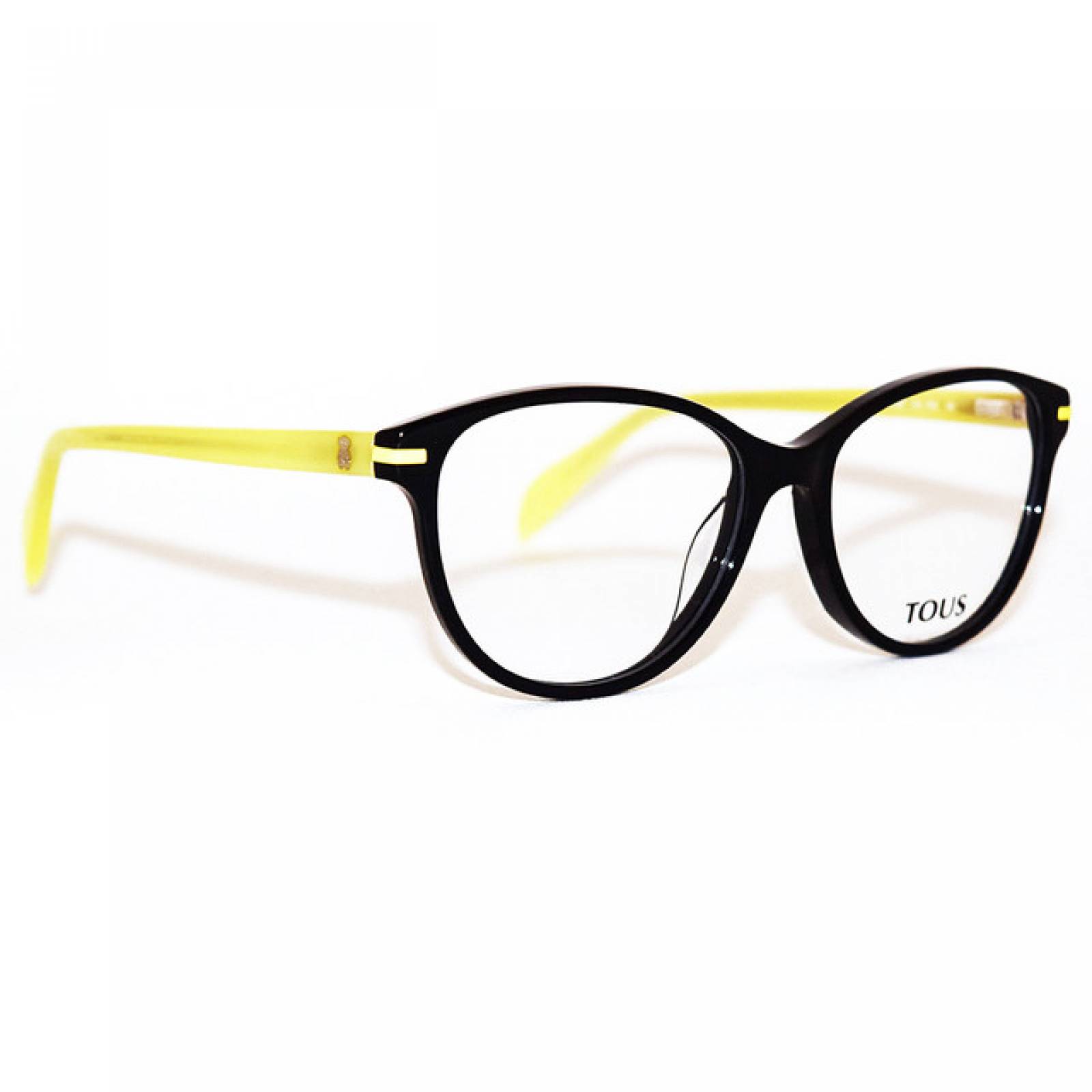 Lentes Oftalmicos Tous Dama Armazon Cat-eye Negro Amarillo