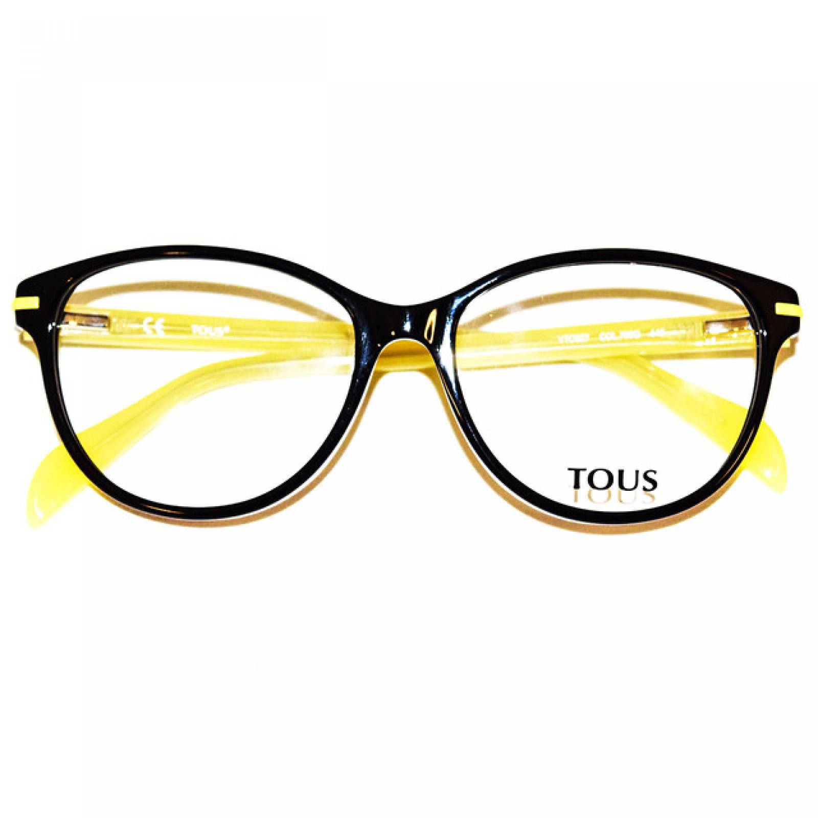 Lentes Oftalmicos Tous Dama Armazon Cat-eye Negro Amarillo