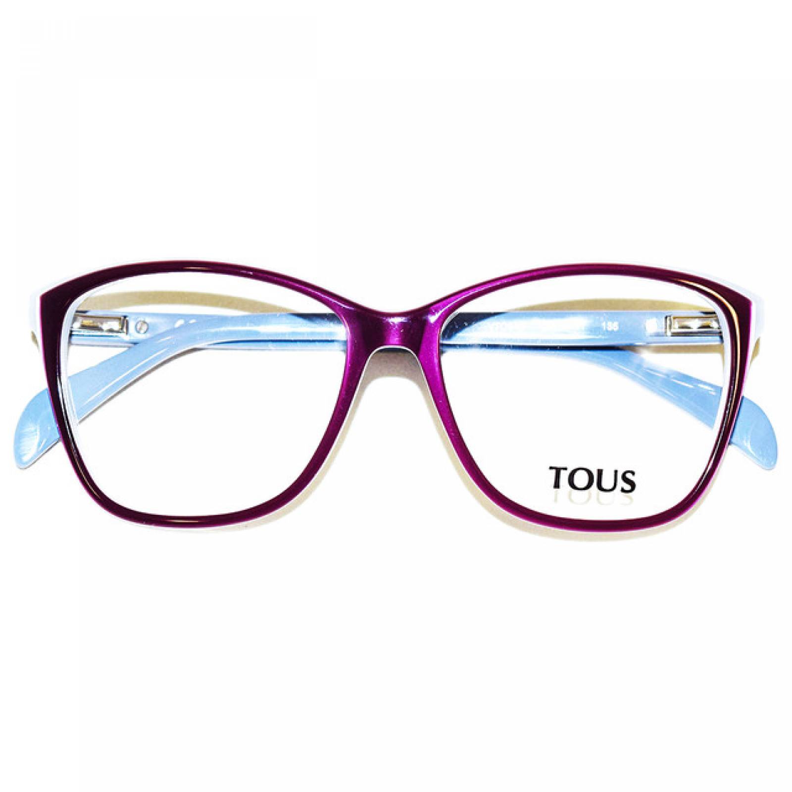 Lentes Oftalmicos Tous Dama Armazon Mariposa Acetato Morado