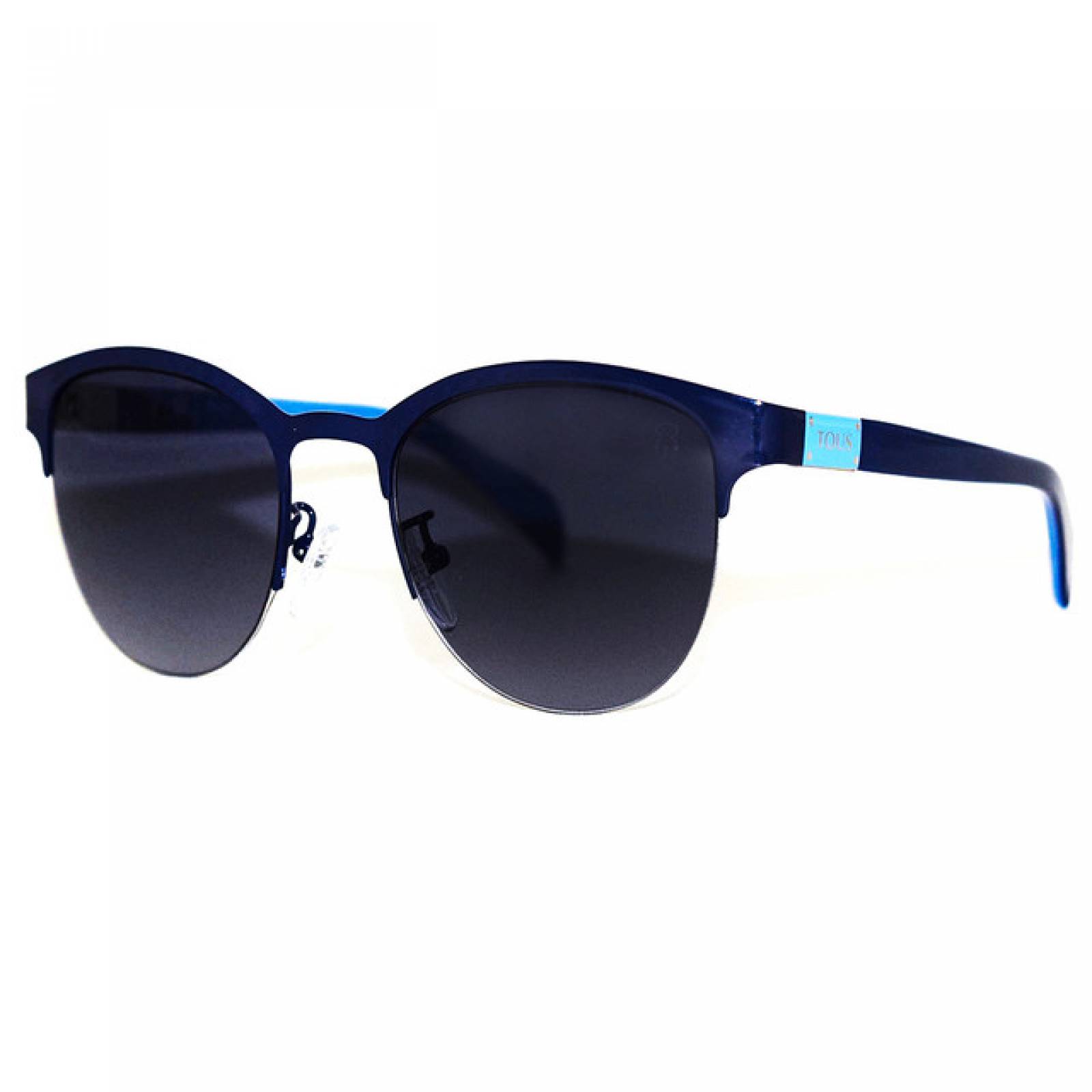 Lentes Sol Tous Dama Armazon Pantos Metal Azul Marino Casual
