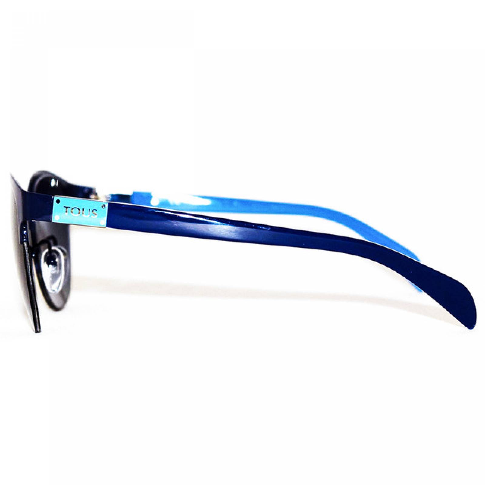 Lentes Sol Tous Dama Armazon Pantos Metal Azul Marino Casual