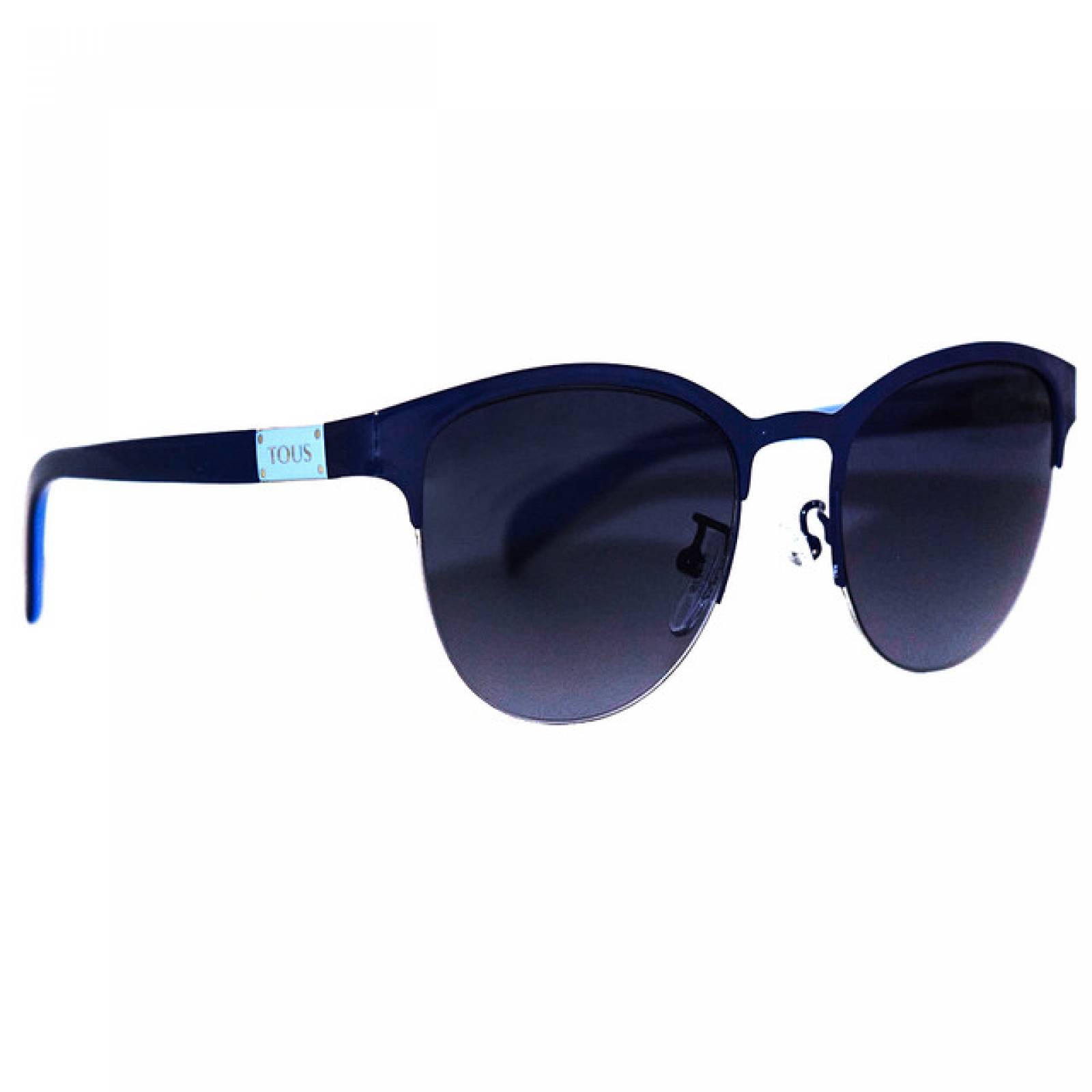Lentes Sol Tous Dama Armazon Pantos Metal Azul Marino Casual