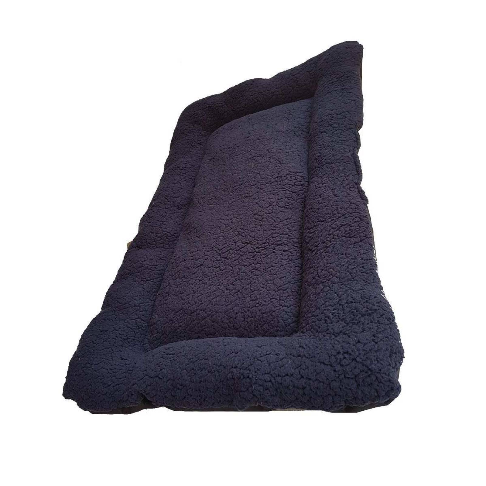 Tapete 92x57cm Cama Perro Transportadora Azul Marino Gigante