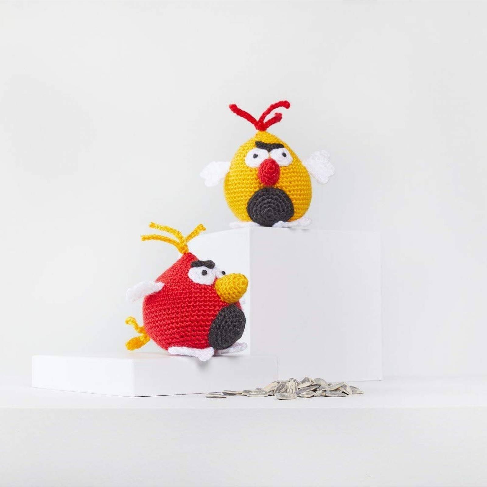 Bordado Amigurumi Red Heart Coleccionables Bird Pájaro