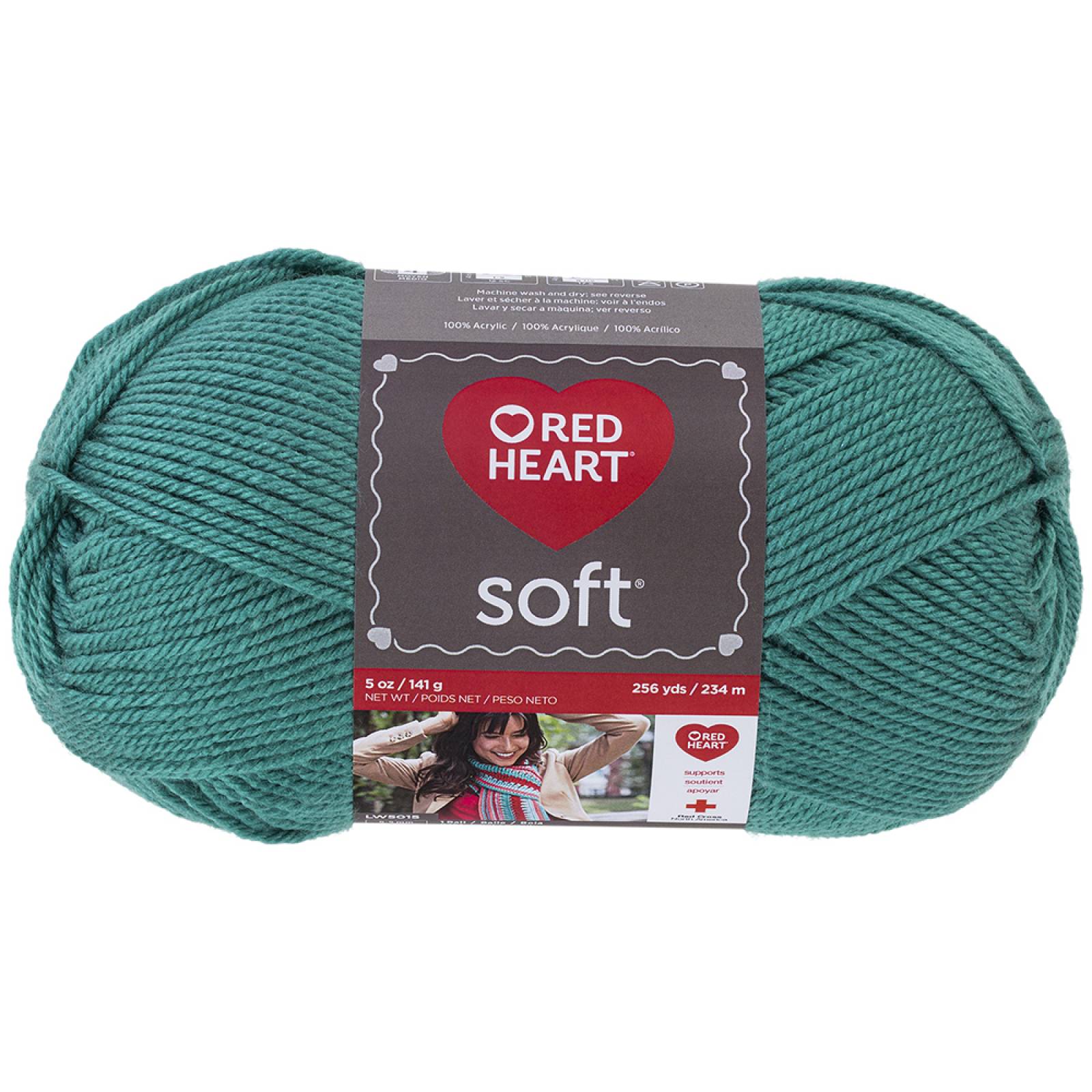 Estambre Acrílico Suave Liso Soft Yarn Deep sea 9870 Red Heart Coats