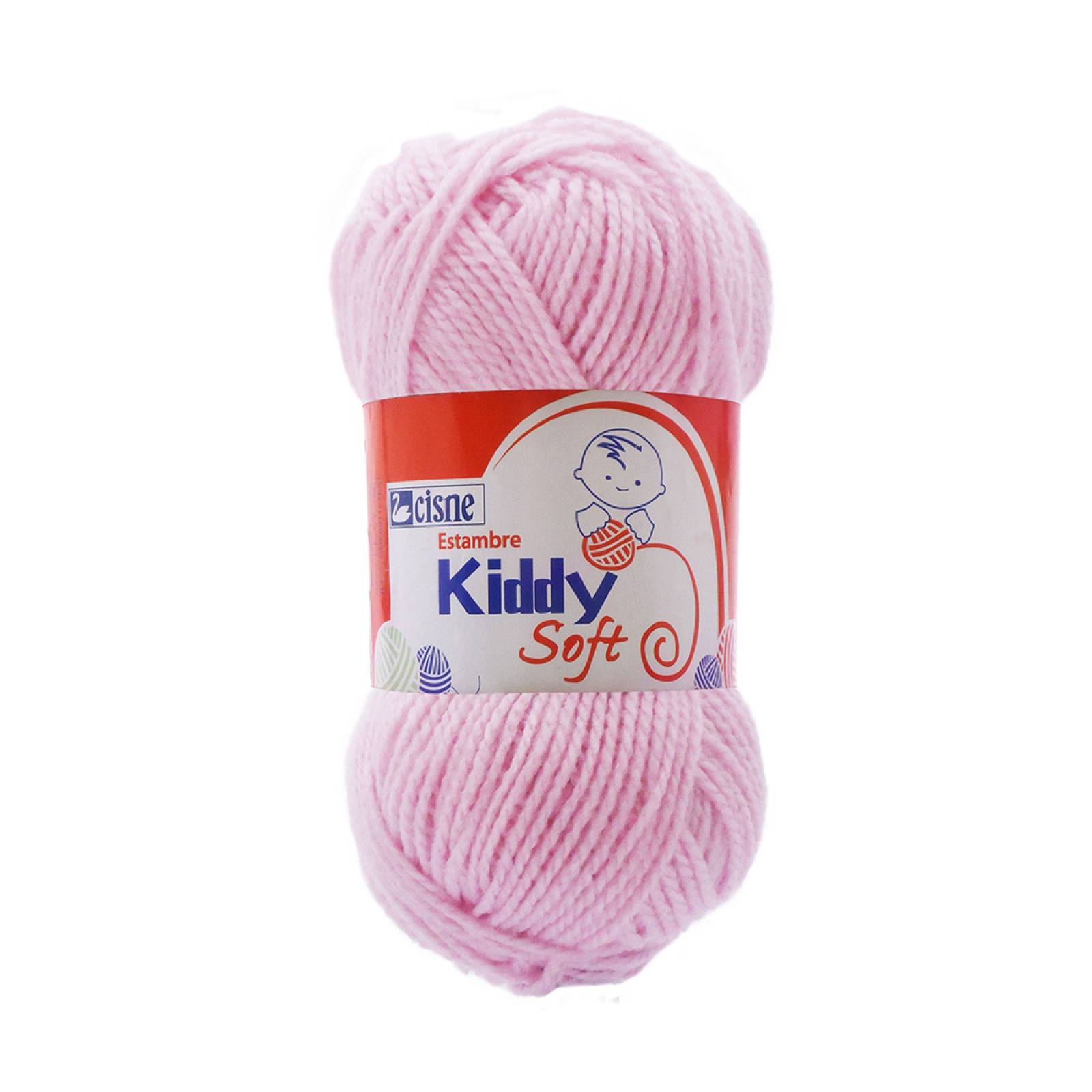 Bolsa 6 Pzas Estambre Liso Brillante Kiddy Rosa 0770 Soft Cisne Coats