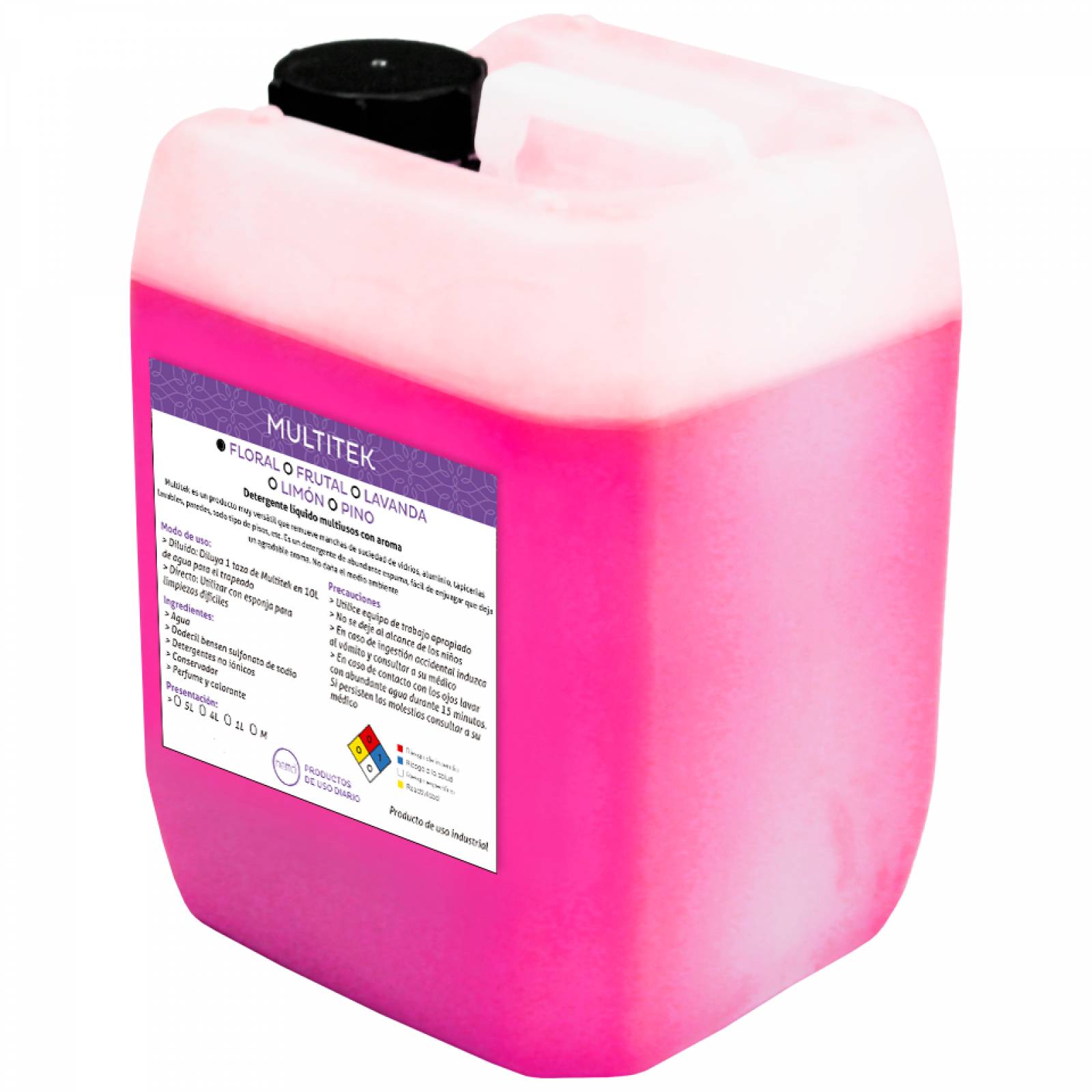 Multitek 5 Litros Detergente Multilimpiador Floral Netto
