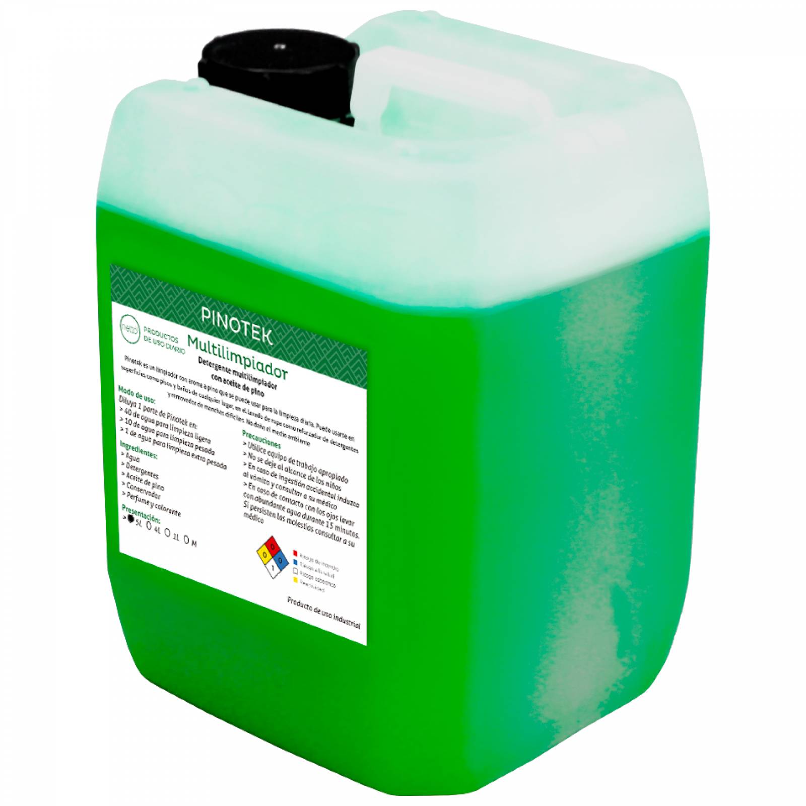 Pinotek 5 Lts Multilimpiador Aceite Pino Concentrado Netto.