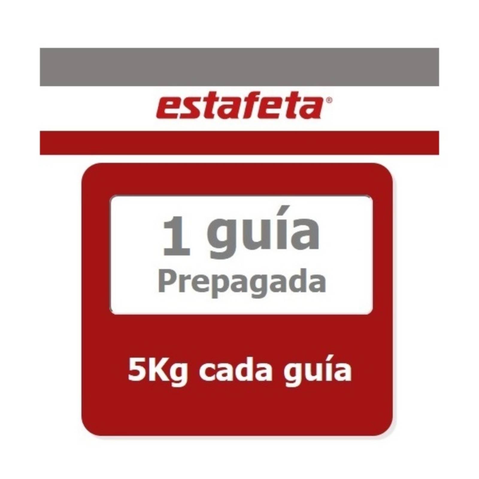 1 Guía Estafeta 5kg Prepagada P/ E-commerce Cajas Sobres