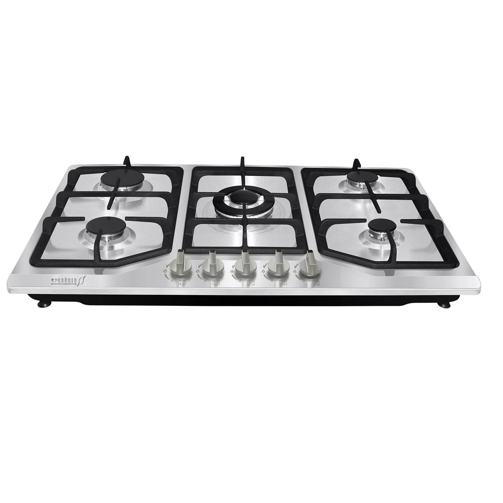 Parrilla Empotrable 5 Quemadores Gas Natural 110 V  Kruger