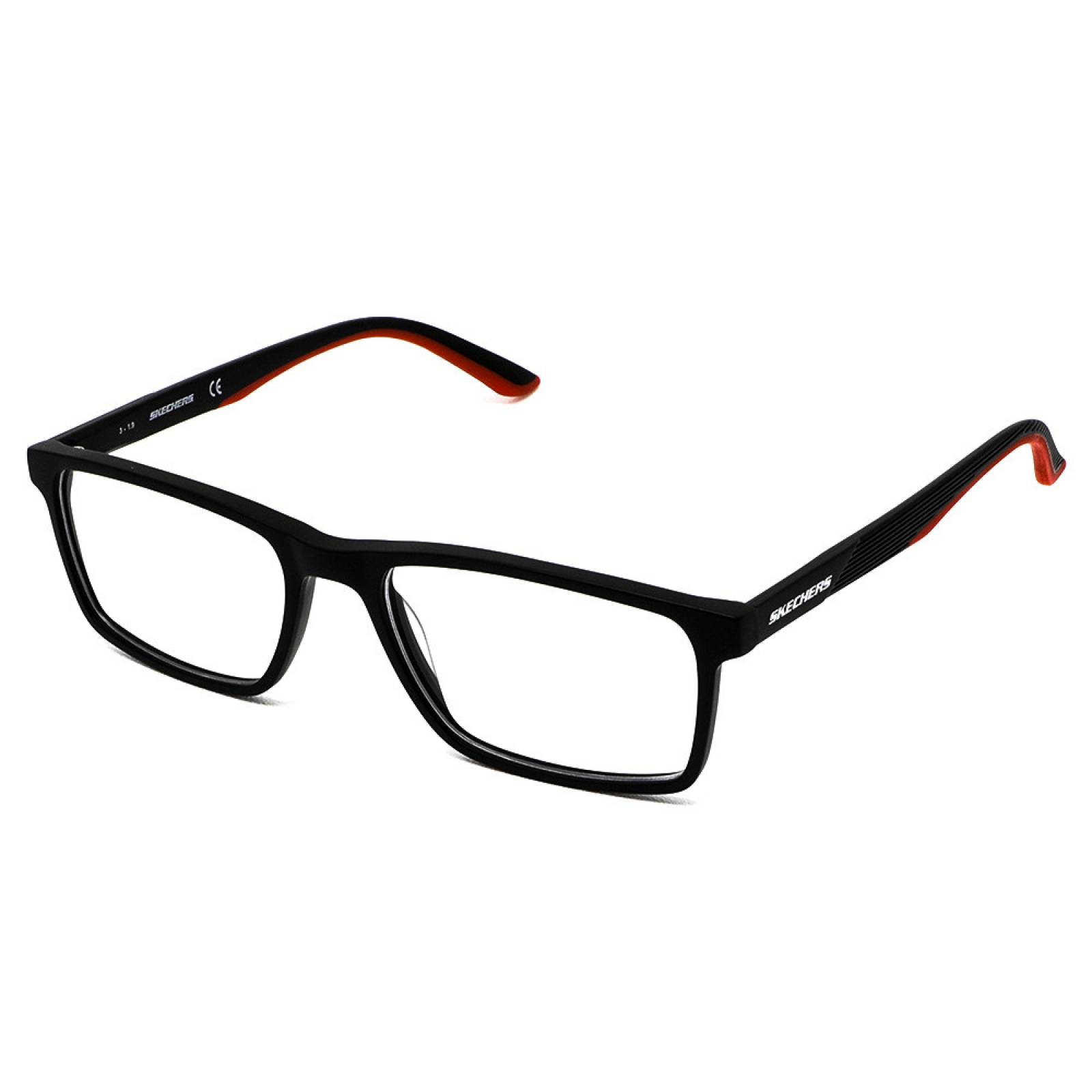 Lentes Oftálmicos Skechers Hombre Rectangular Negro Armazón