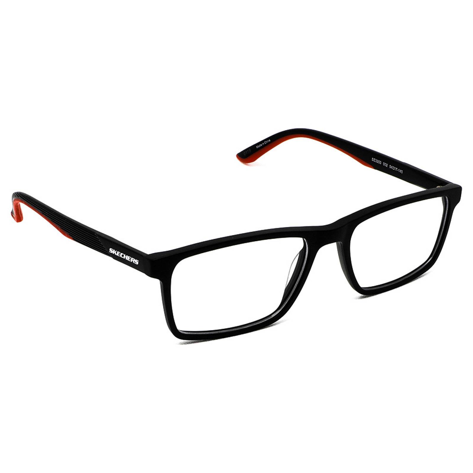 Lentes Oftálmicos Skechers Hombre Rectangular Negro Armazón