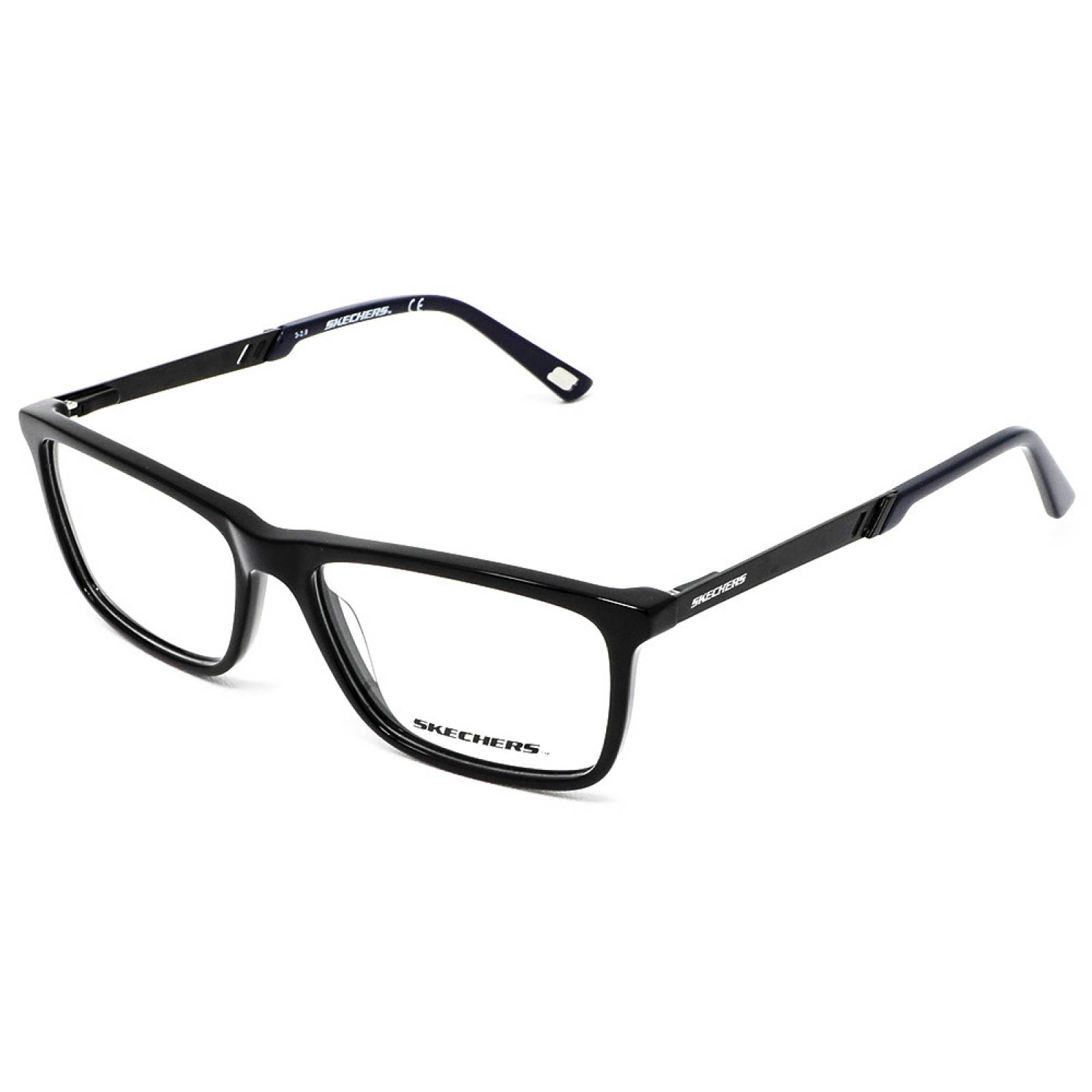 Lentes Oftálmicos Skechers Negro Hombre Rectangular Armazón
