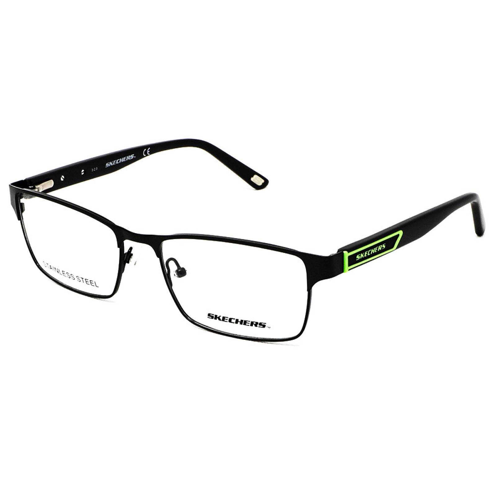 Lentes Oftálmicos Skechers Hombre Rectangular Armazón Café