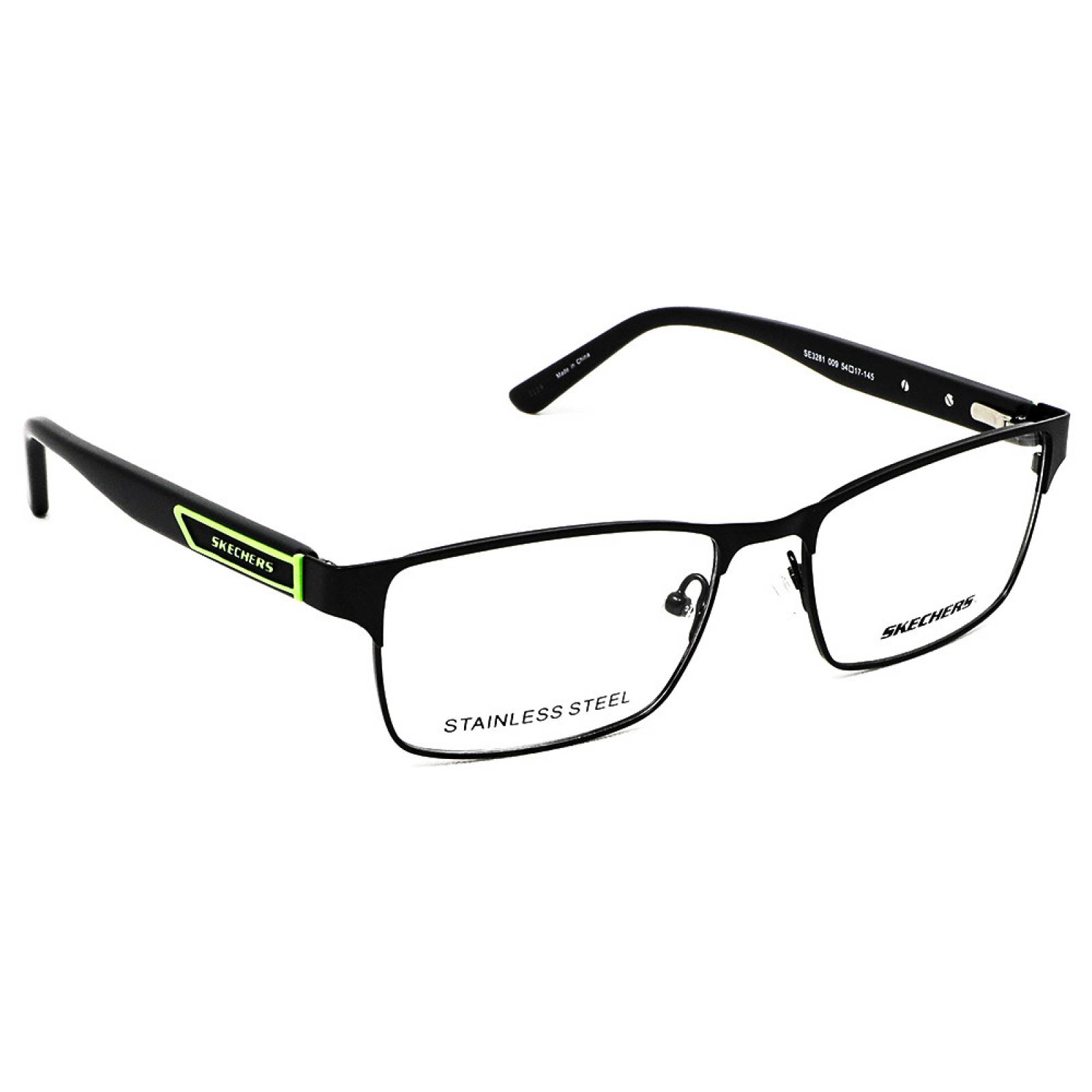 Lentes Oftálmicos Skechers Hombre Rectangular Armazón Café