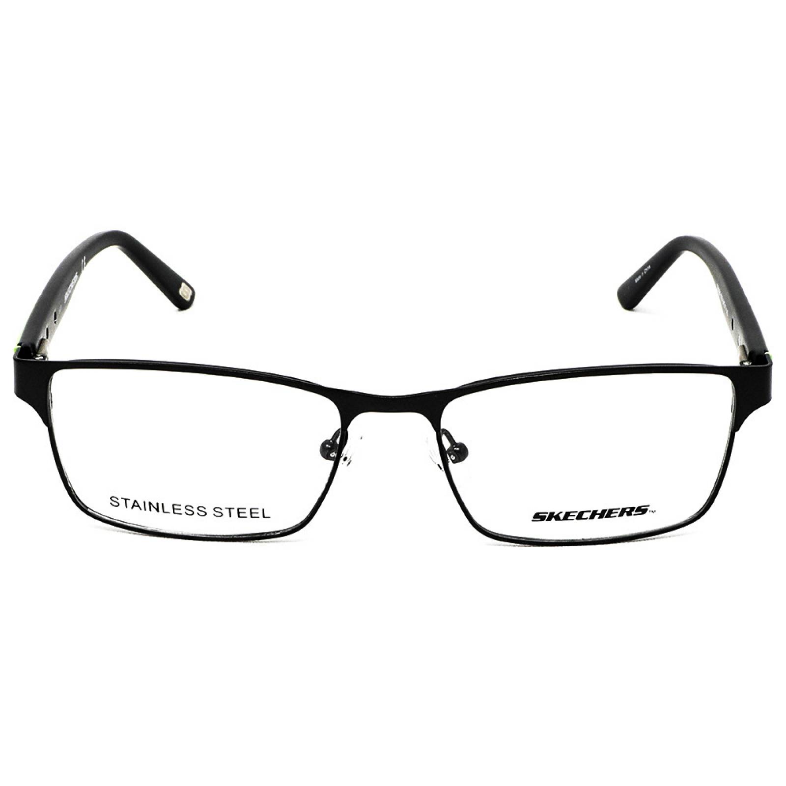 Lentes Oftálmicos Skechers Hombre Rectangular Armazón Café