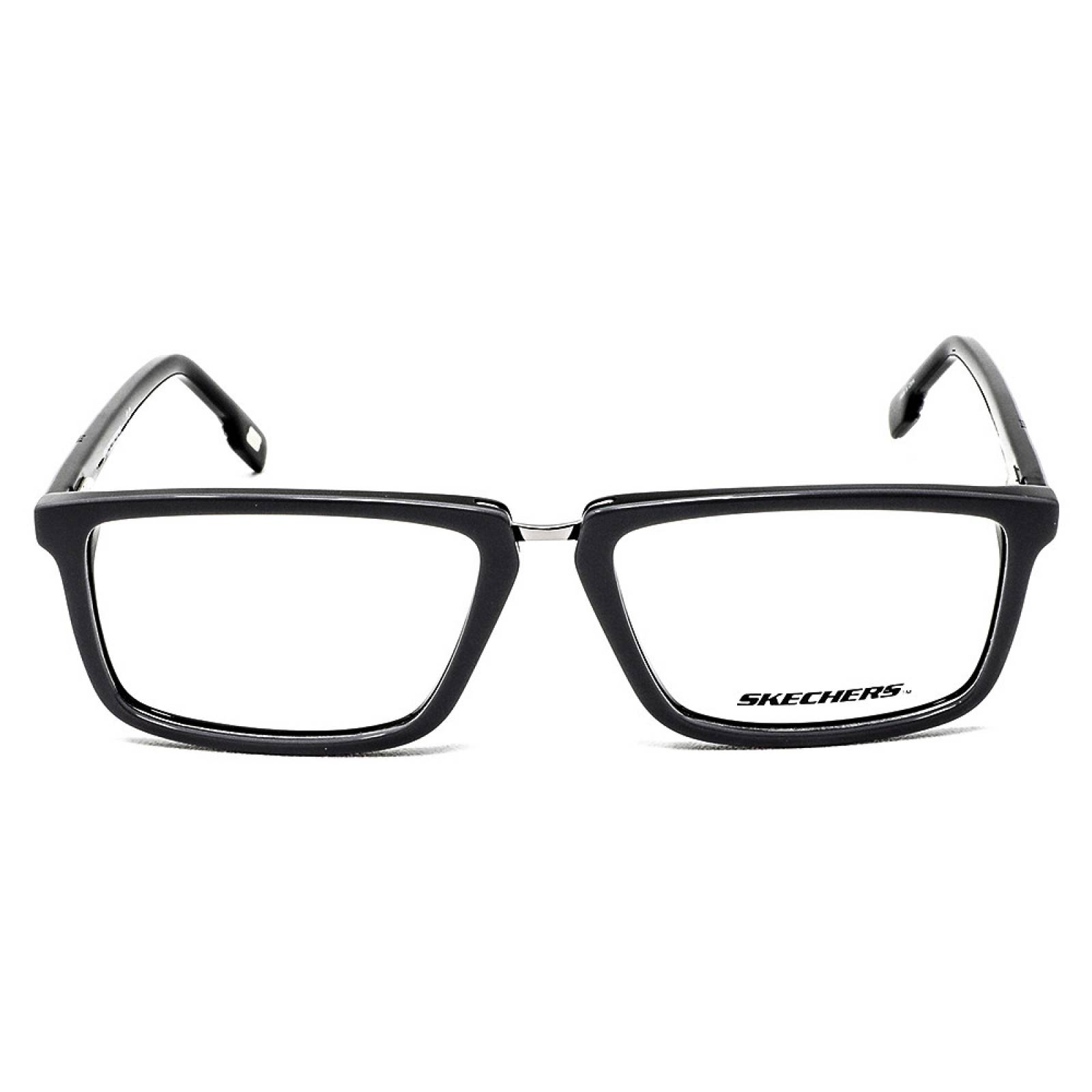 Lentes Oftálmicos Skechers Gris Rectangular Hombre Armazón