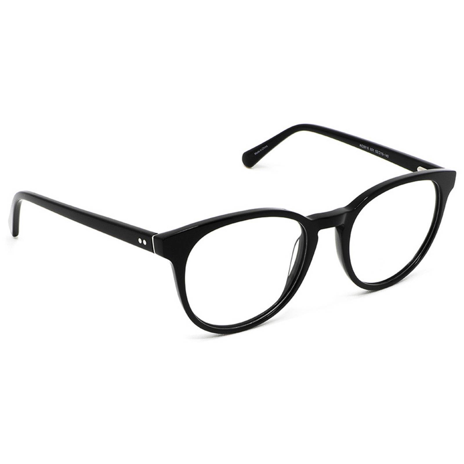 Lentes Oftálmicos Kenneth Cole Negro Hombre Redondo Armazón