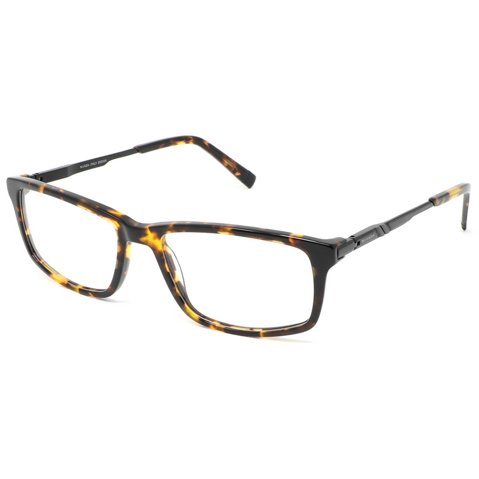 Lente Hombre Oftalmico Rectangular Armazon Havana Nivada