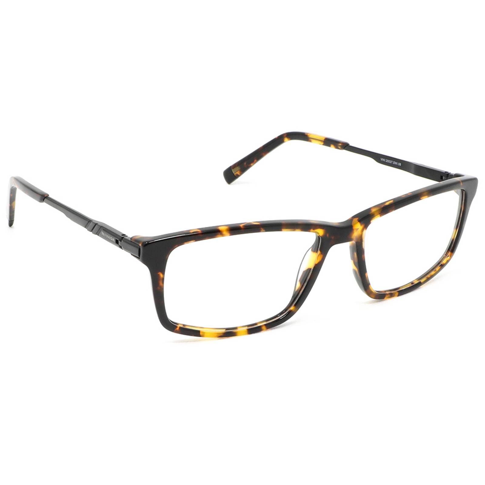Lente Hombre Oftalmico Rectangular Armazon Havana Nivada
