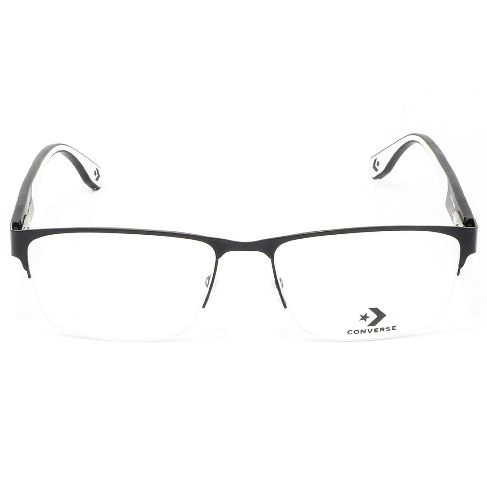 Lentes Oftálmicos Hombre Rectangular Metal Negro Converse