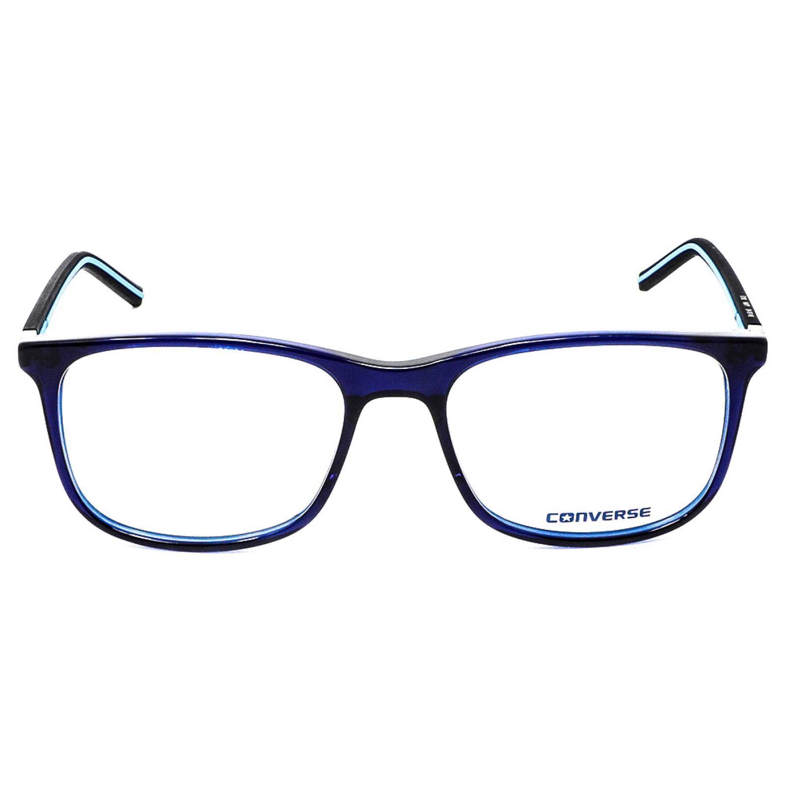 Lentes Oftálmicos Hombre Cuadrada Acetato Negro Converse