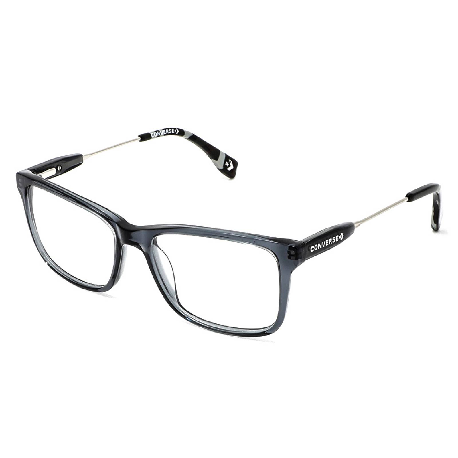Lentes Oftálmicos Hombre Rectangular Acetato Gris Converse