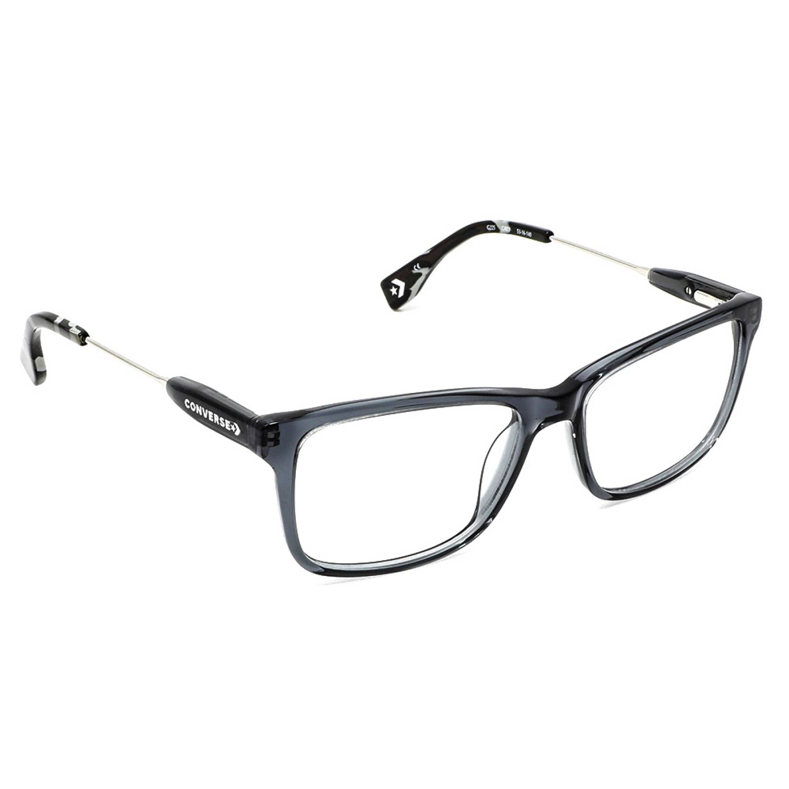 Lentes Oftálmicos Hombre Rectangular Acetato Gris Converse