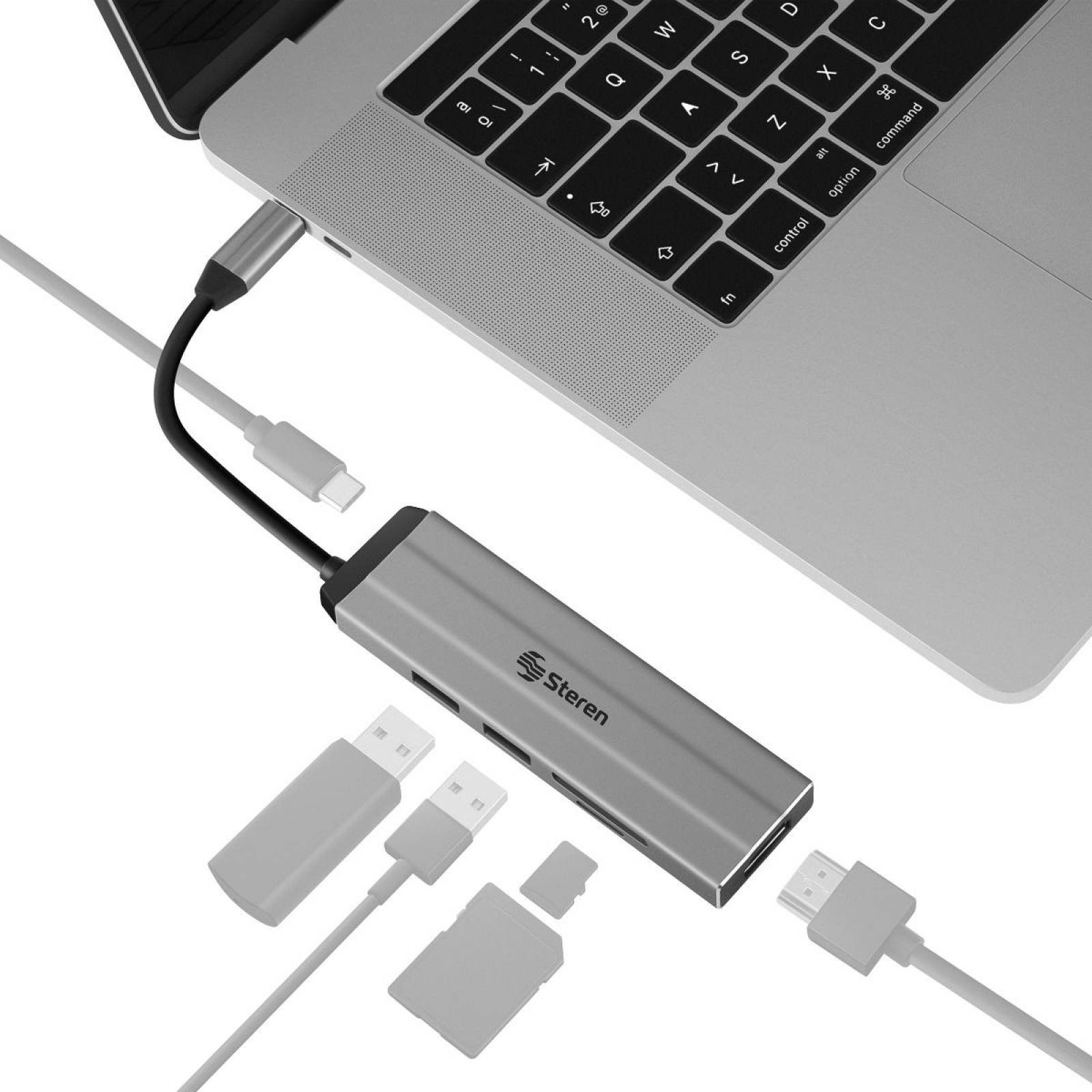 Estación De Conexión Usb C Carcasa De Aluminio Steren