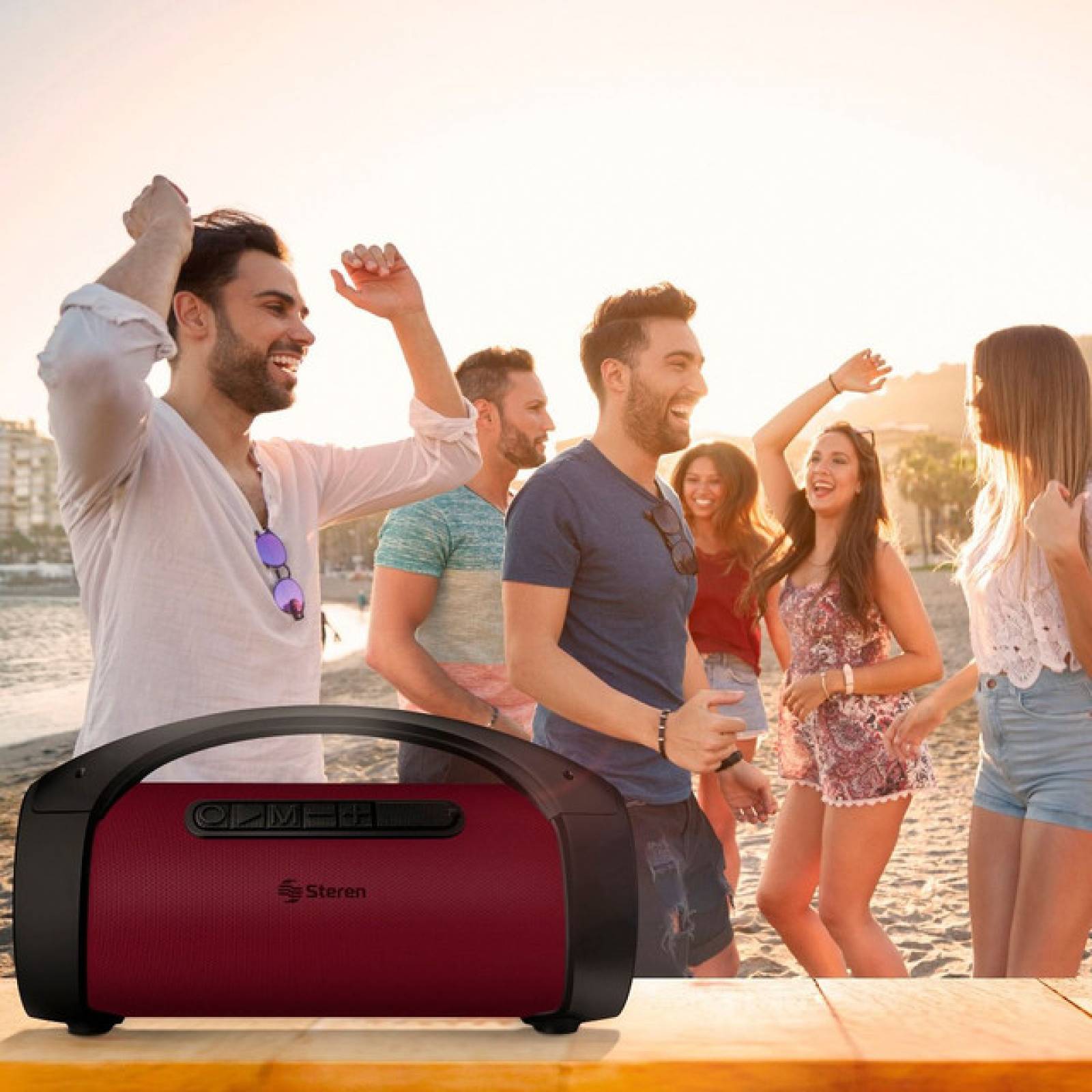 Bocina Bluetooth Boombox TWS Mp3 Portátil BOOM-130 Steren