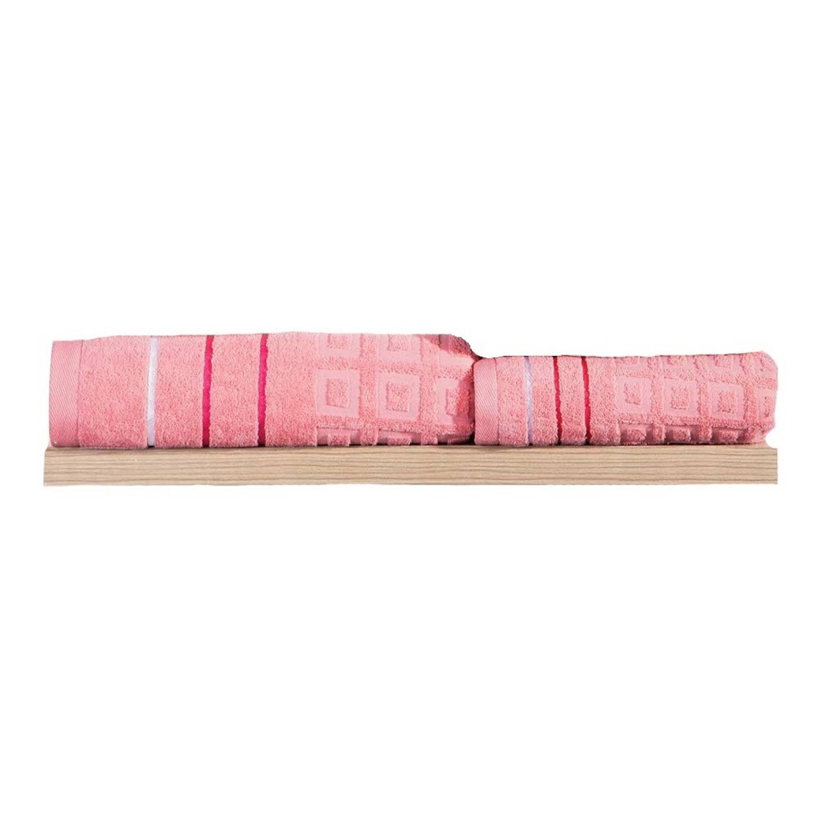 Juego Toallas Mystic Estándar Algodón Rosa Concord