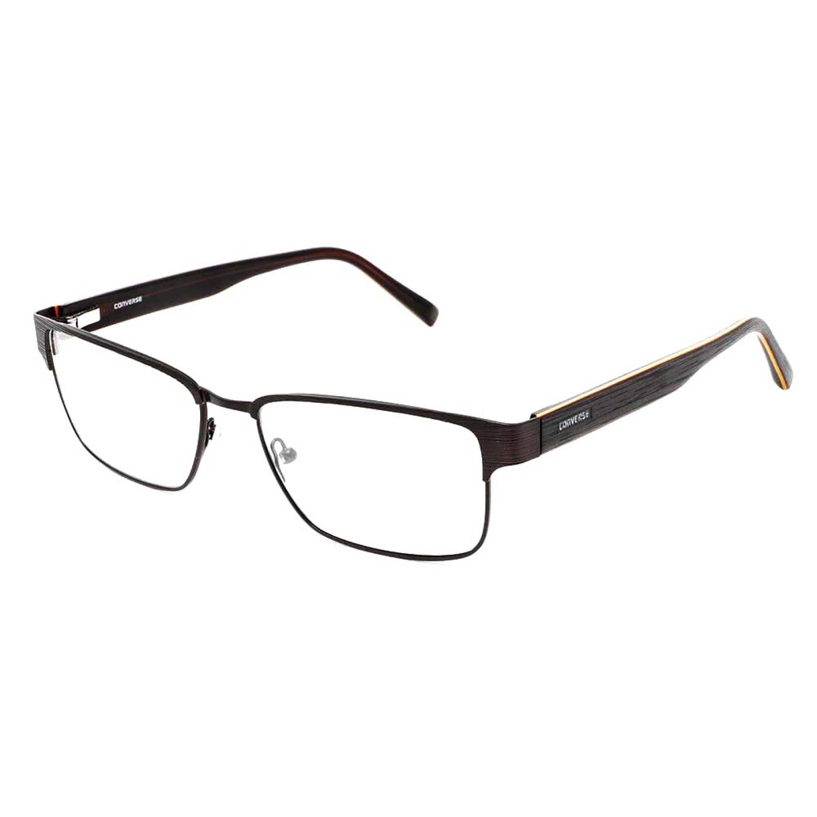 Lentes Oftálmicos Hombre Rectangular Metal Negro Converse