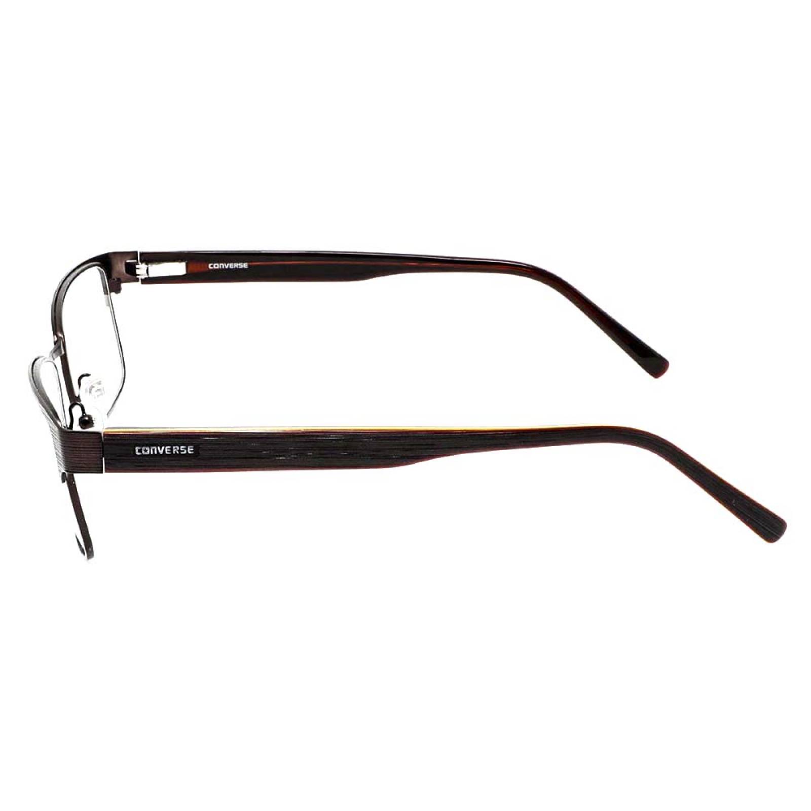 Lentes Oftálmicos Hombre Rectangular Metal Negro Converse